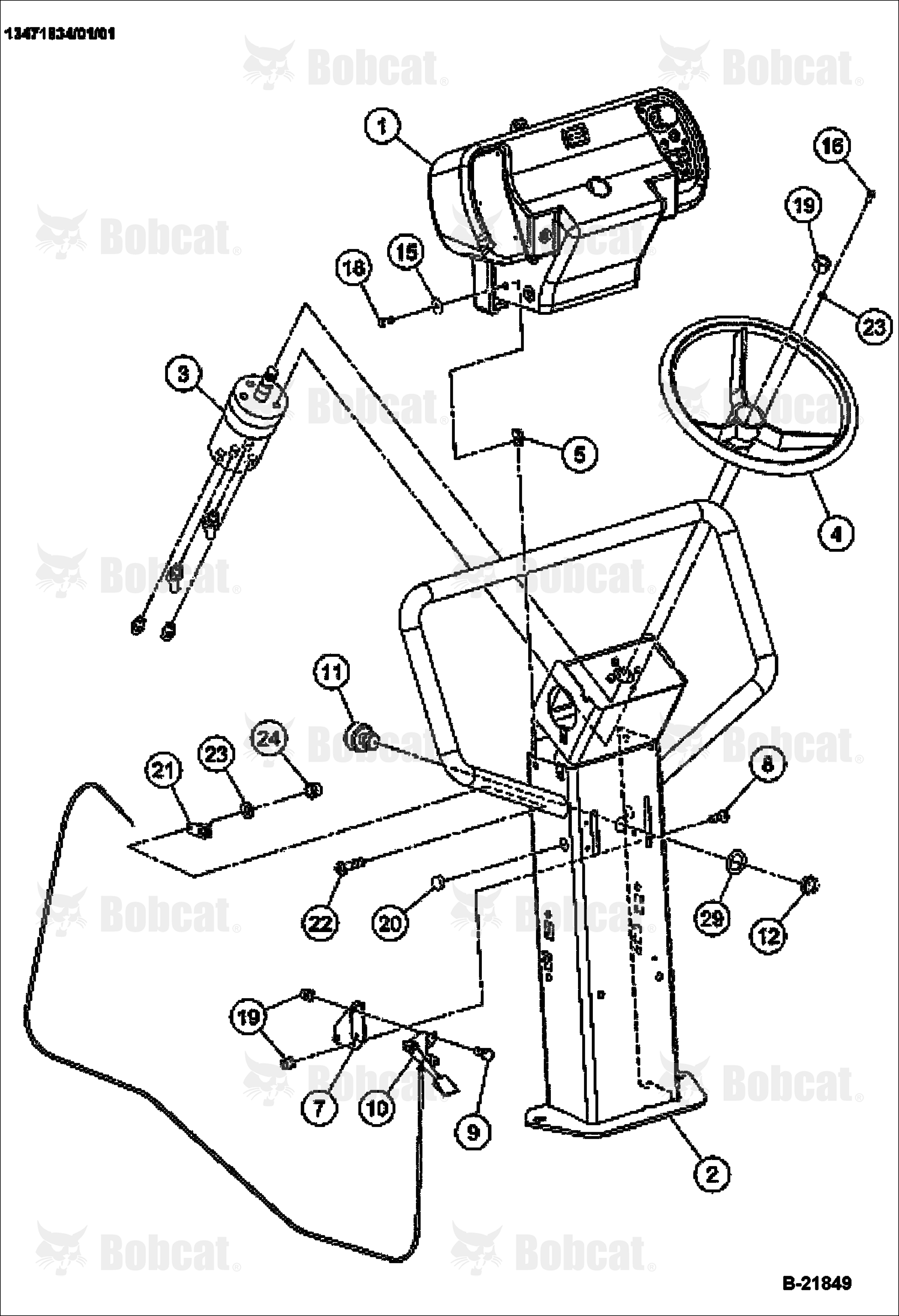 Pedestal Assembly (For Pressurized Water Installation) (Optional)