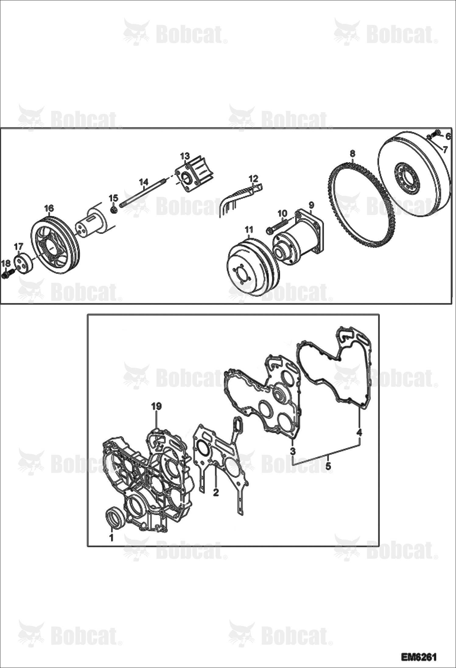 Gearcase & Pulleys