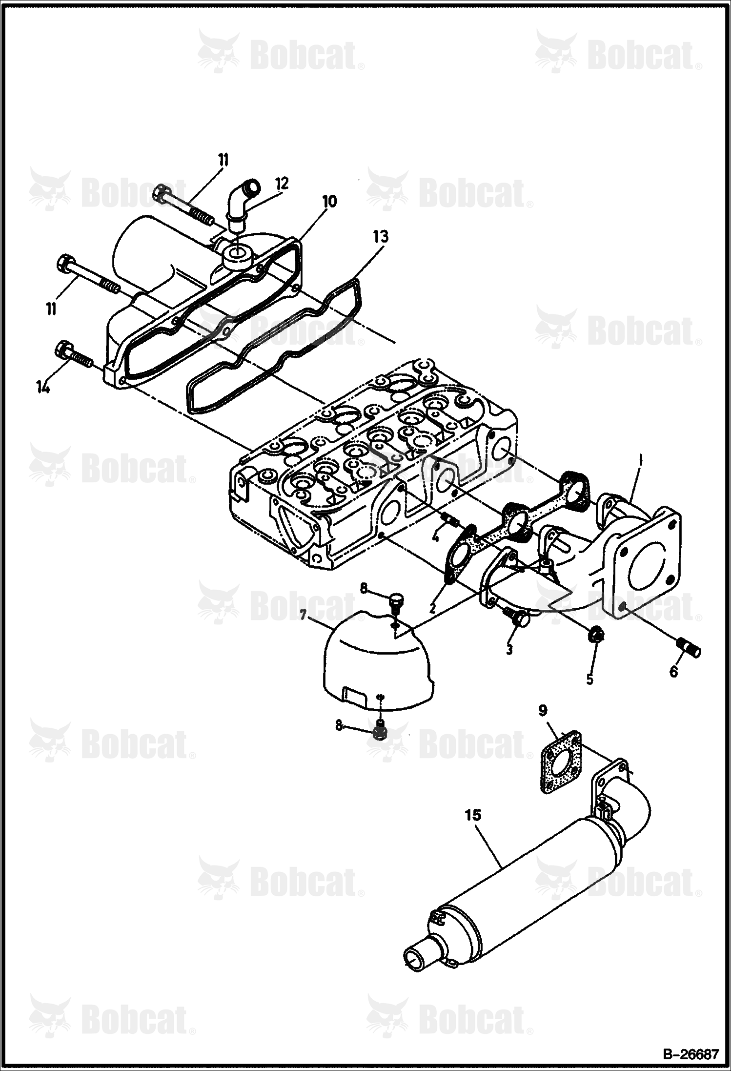 Manifolds (Kubota D722) (NA 522811)