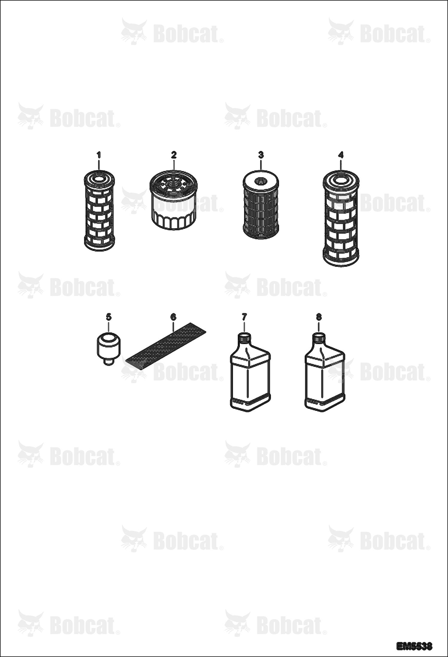 Scheduled Maintenance Items (Every 500 Hours Or Every 6 Months)