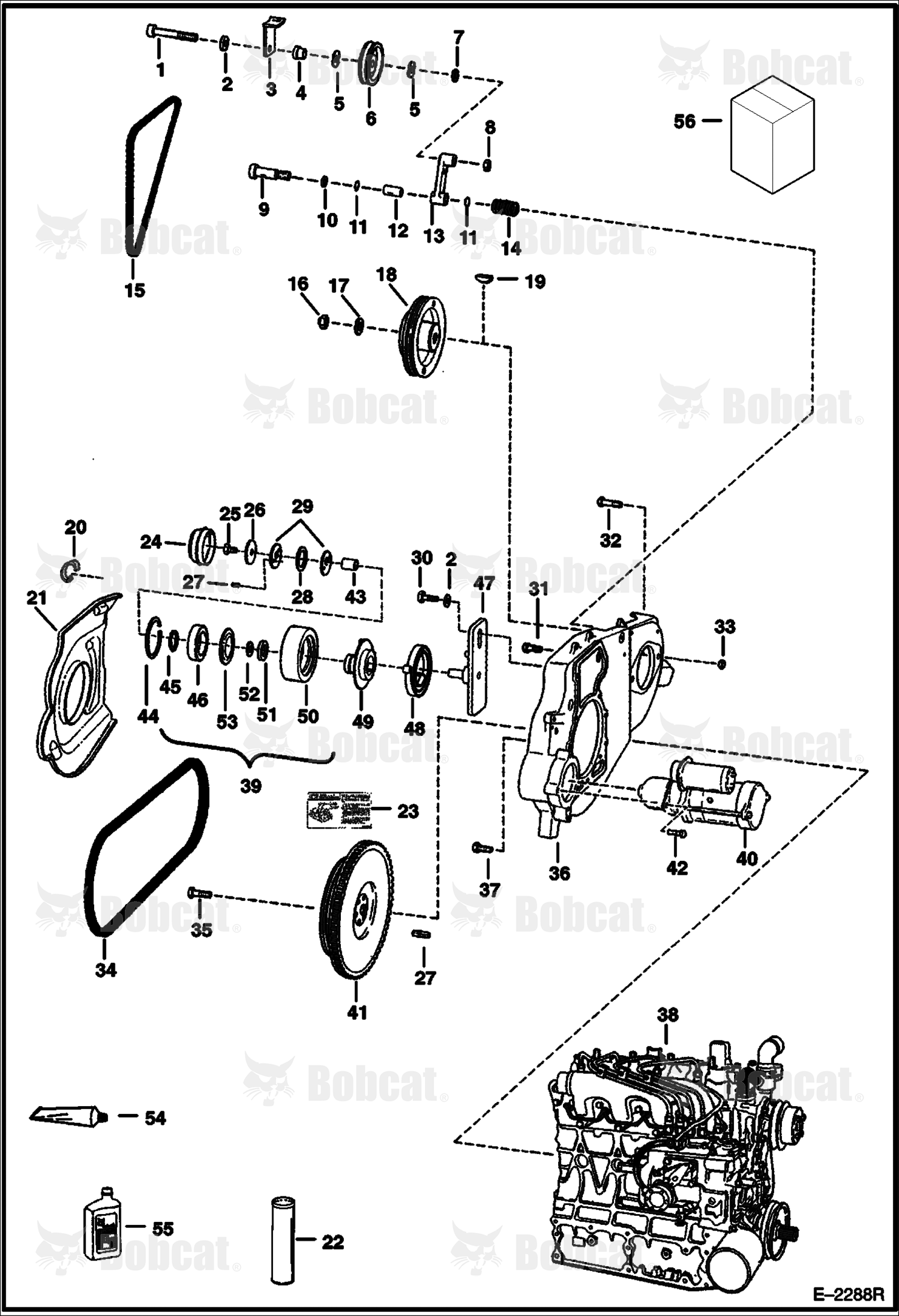 Engine & Attaching Parts (Belt Drive System)