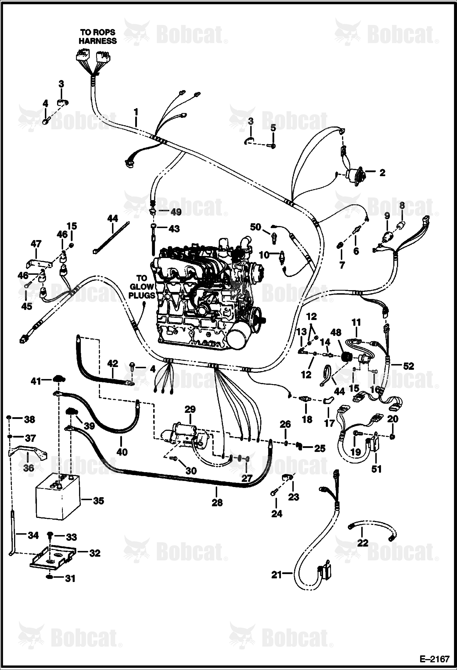 Engine Electrical Circuitry (W/O B.O.S.S. Option)