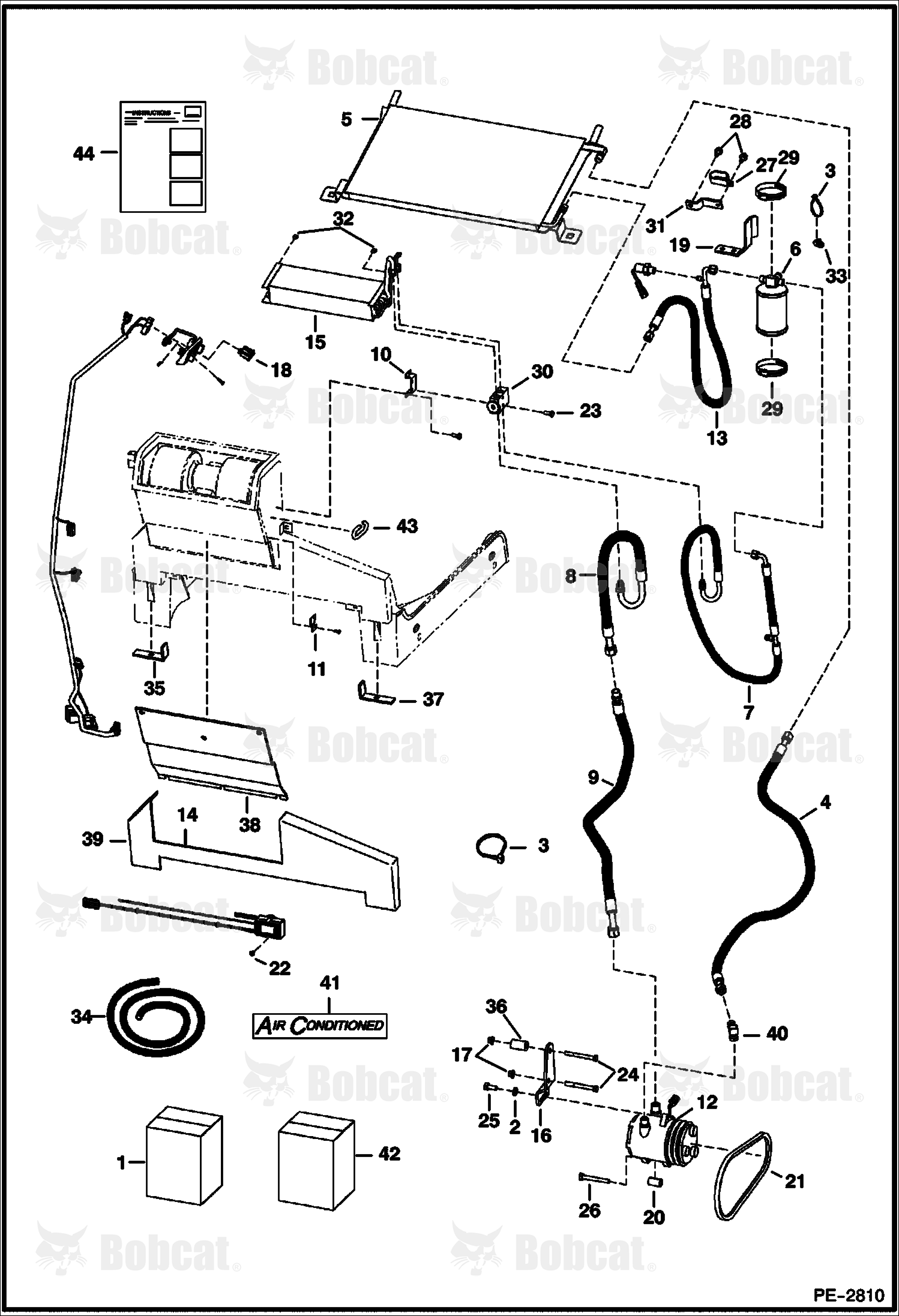 Heater & A/C (A/C Kit) (Used on Heaters W/Metal Housing)
