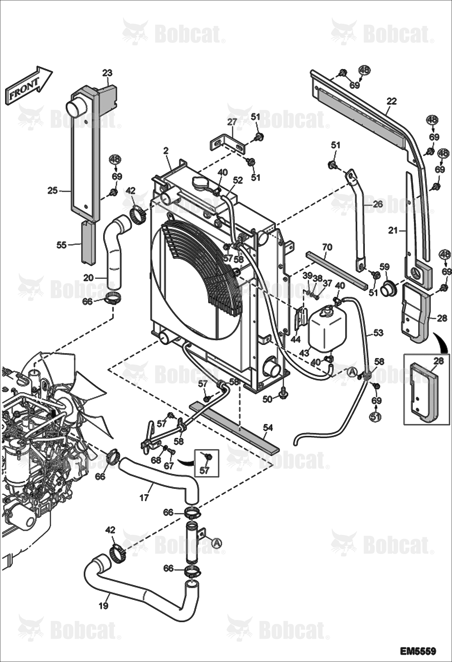 Engine & Attaching Parts (Radiator Mounting)