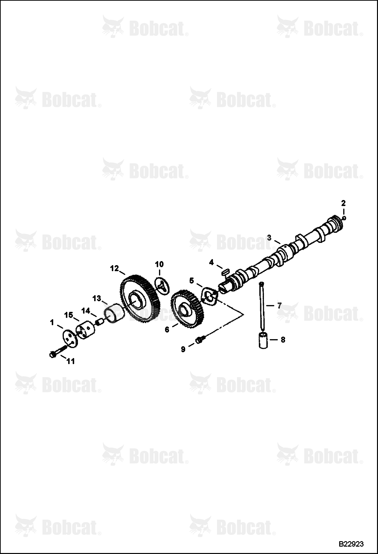 Camshaft (V3300 DI T Kubota)