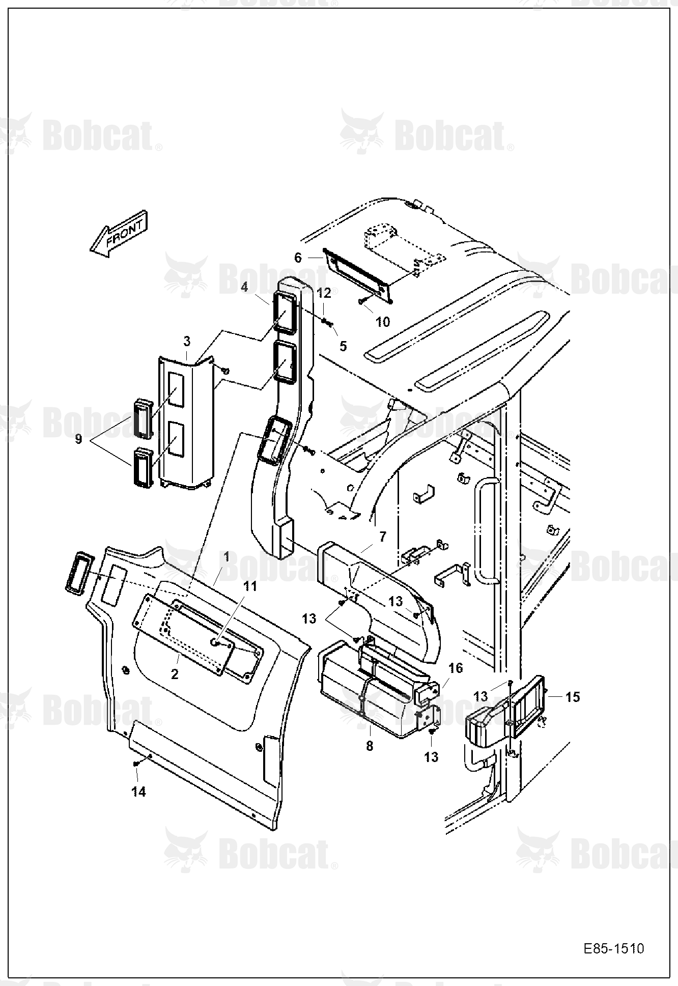 Air Conditioning (Rear Cover & Ducts)