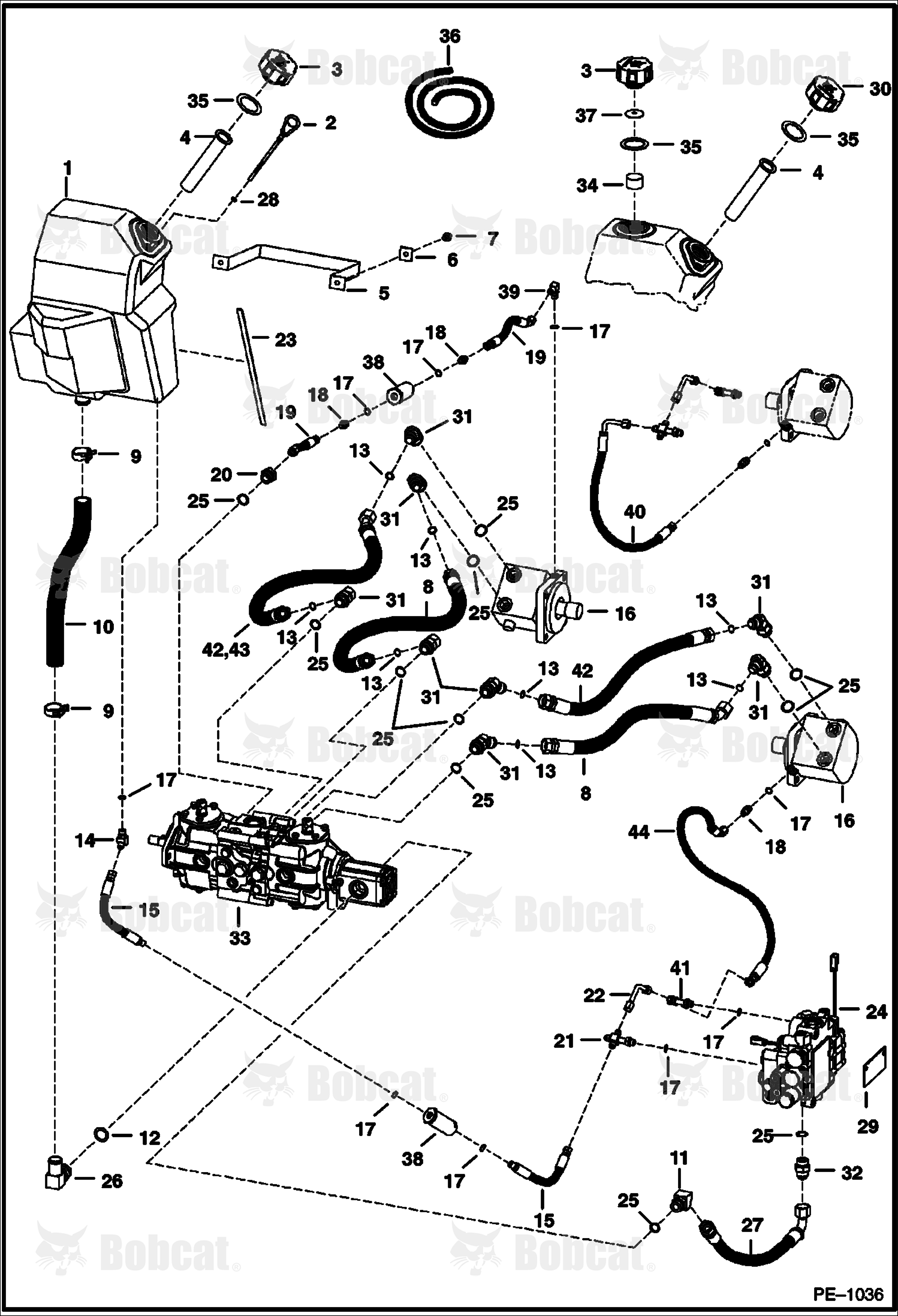 Hydrostatic Circuitry  512250001 - 512264899, 512450001 - 512452199, 512620001 & Above
