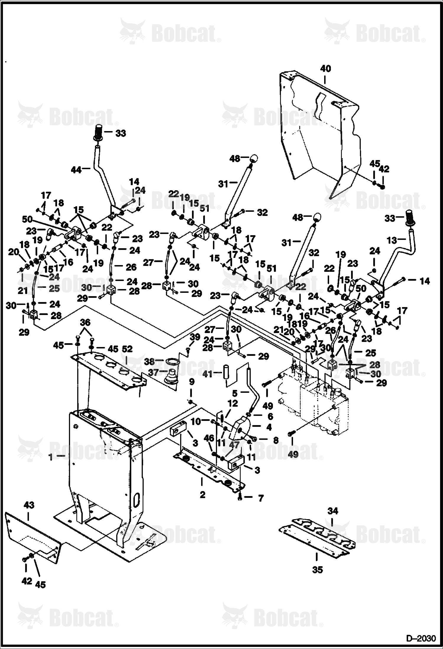 BOOM, ARM, BUCKET, Swivel & Travel Controls  508212000 - 508212951