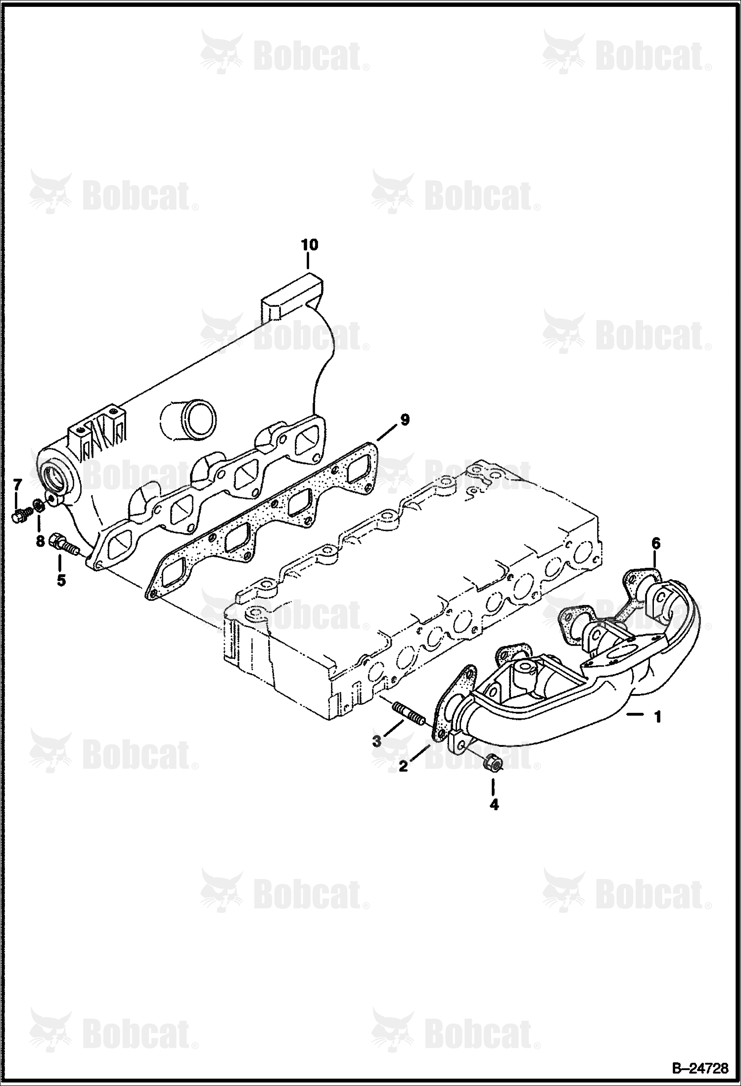 Manifolds (Kubota - V2003-T-2EB - Tier II Replacement) (1G970-41000)