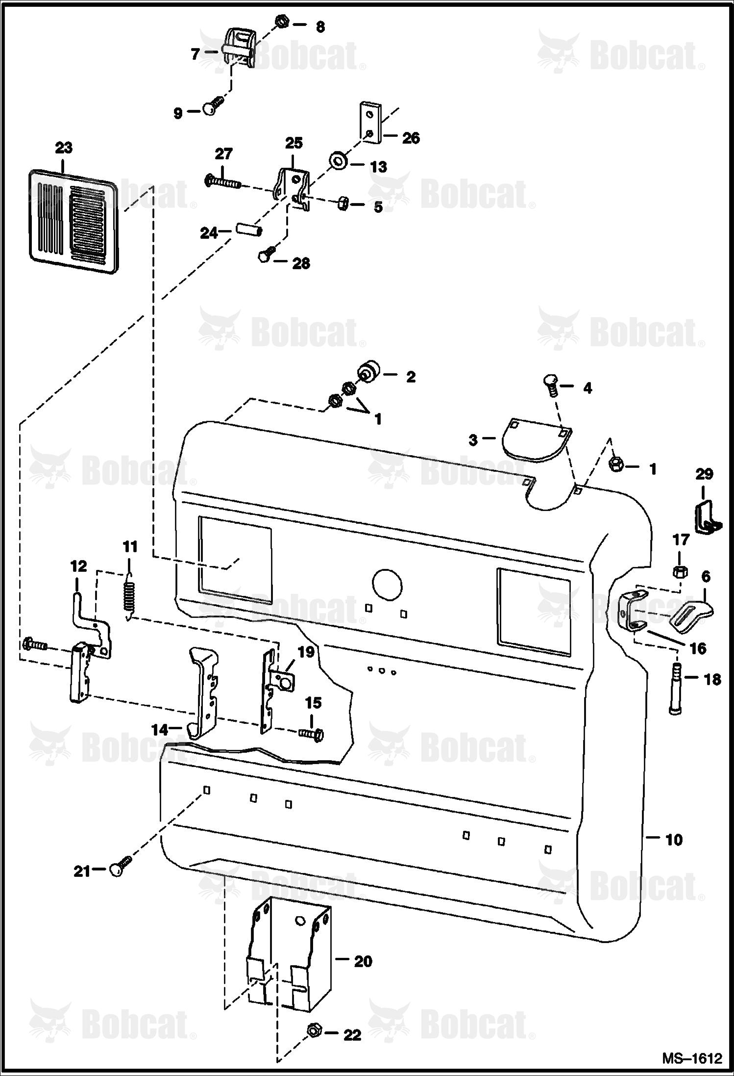Rear Door  518915001 - 518915871, 516815001 - 516815093, 517515001 - 517515070