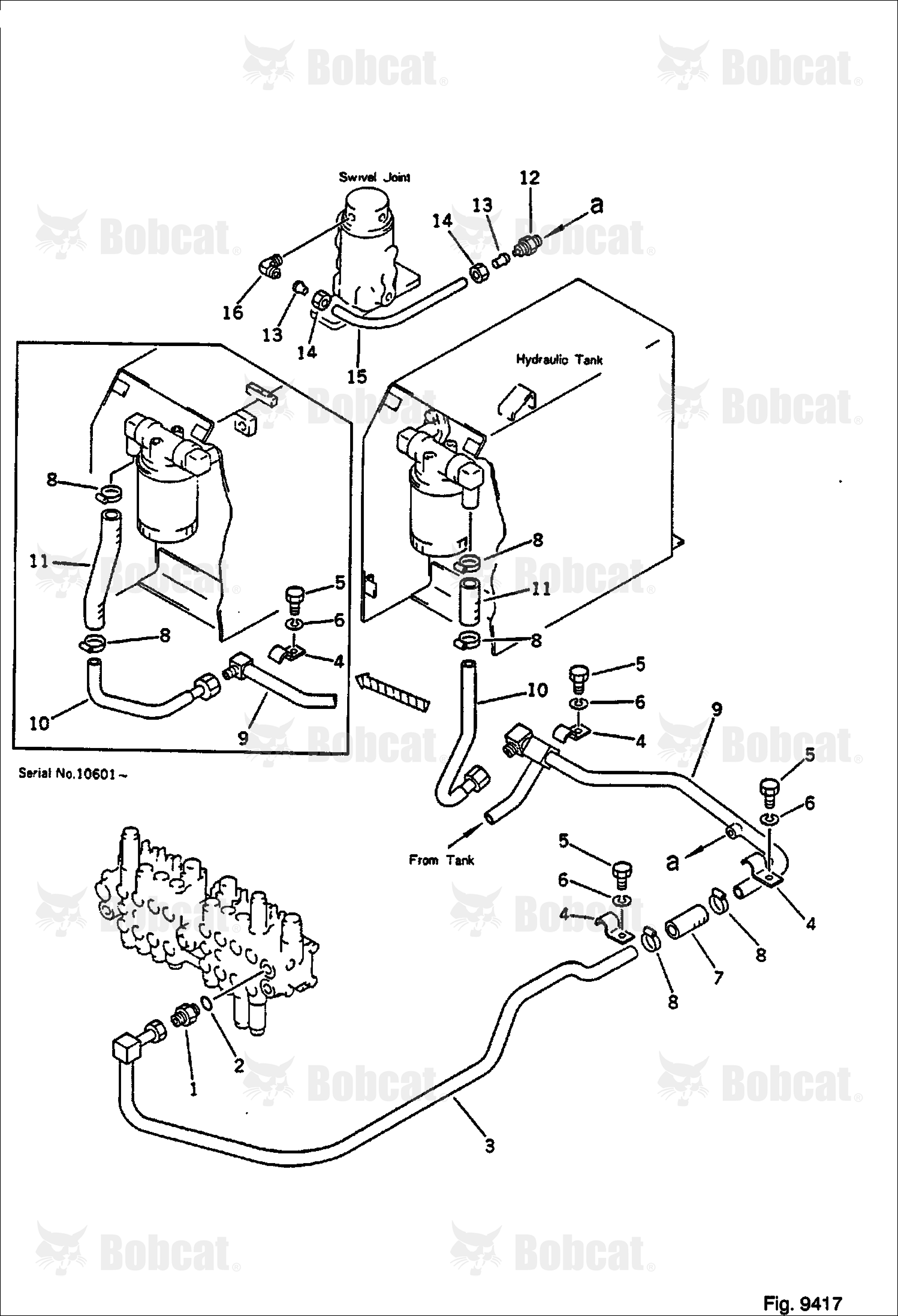 Hydraulic Piping (VALVE TO TANK) (FOR Additional VALVE)
