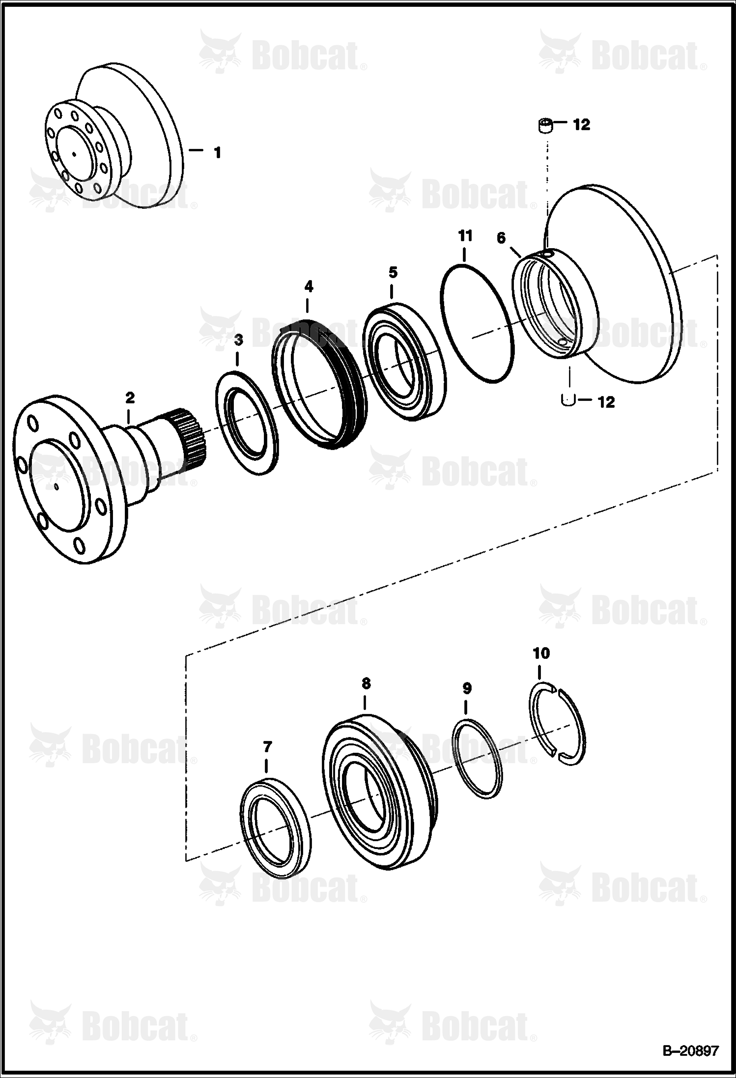 Hydrostatic Motor (Front Housing) (7001117 motor)