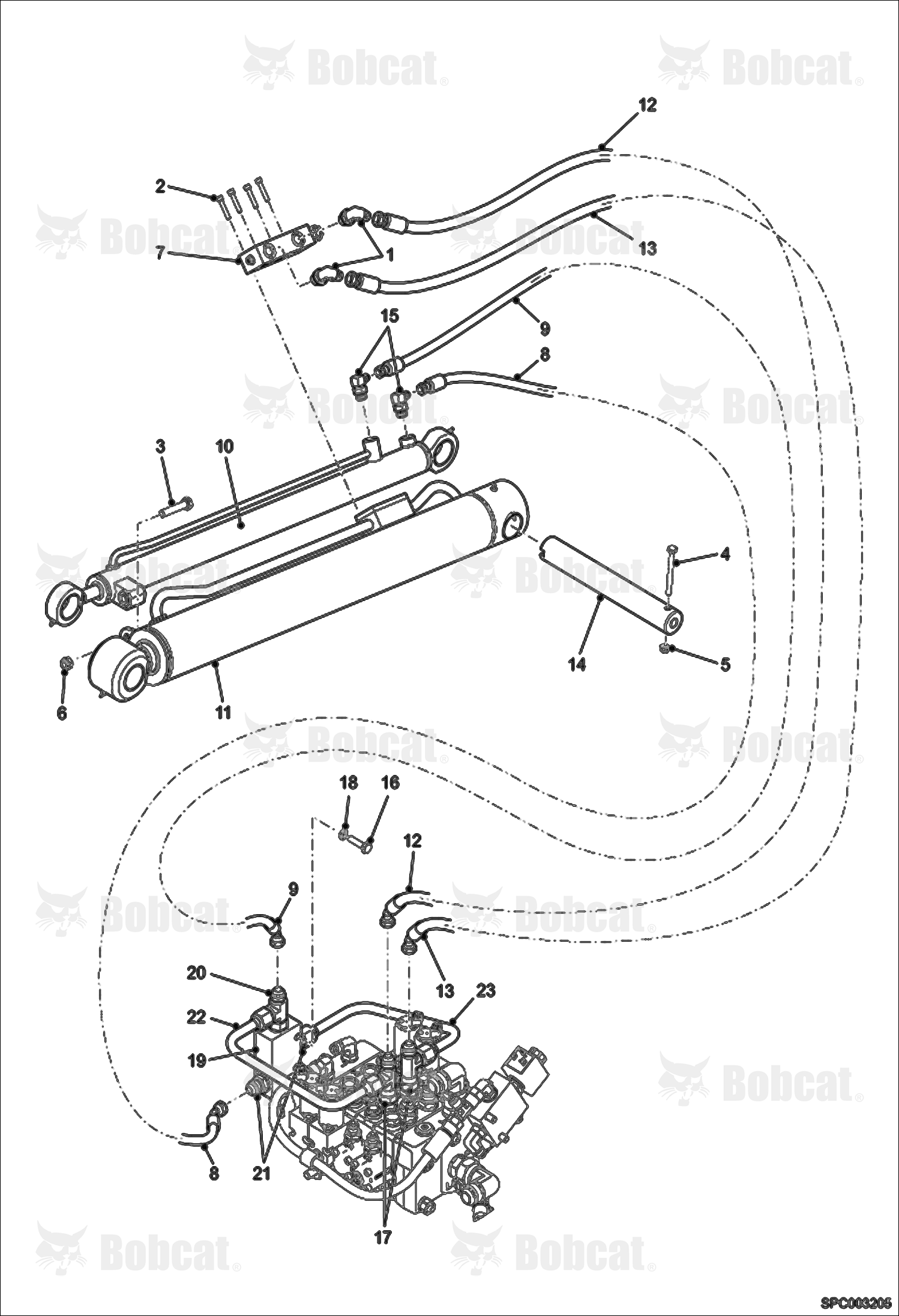 Hydraulic Circuitry (Lift Cylinder, Compensation Cylinder)