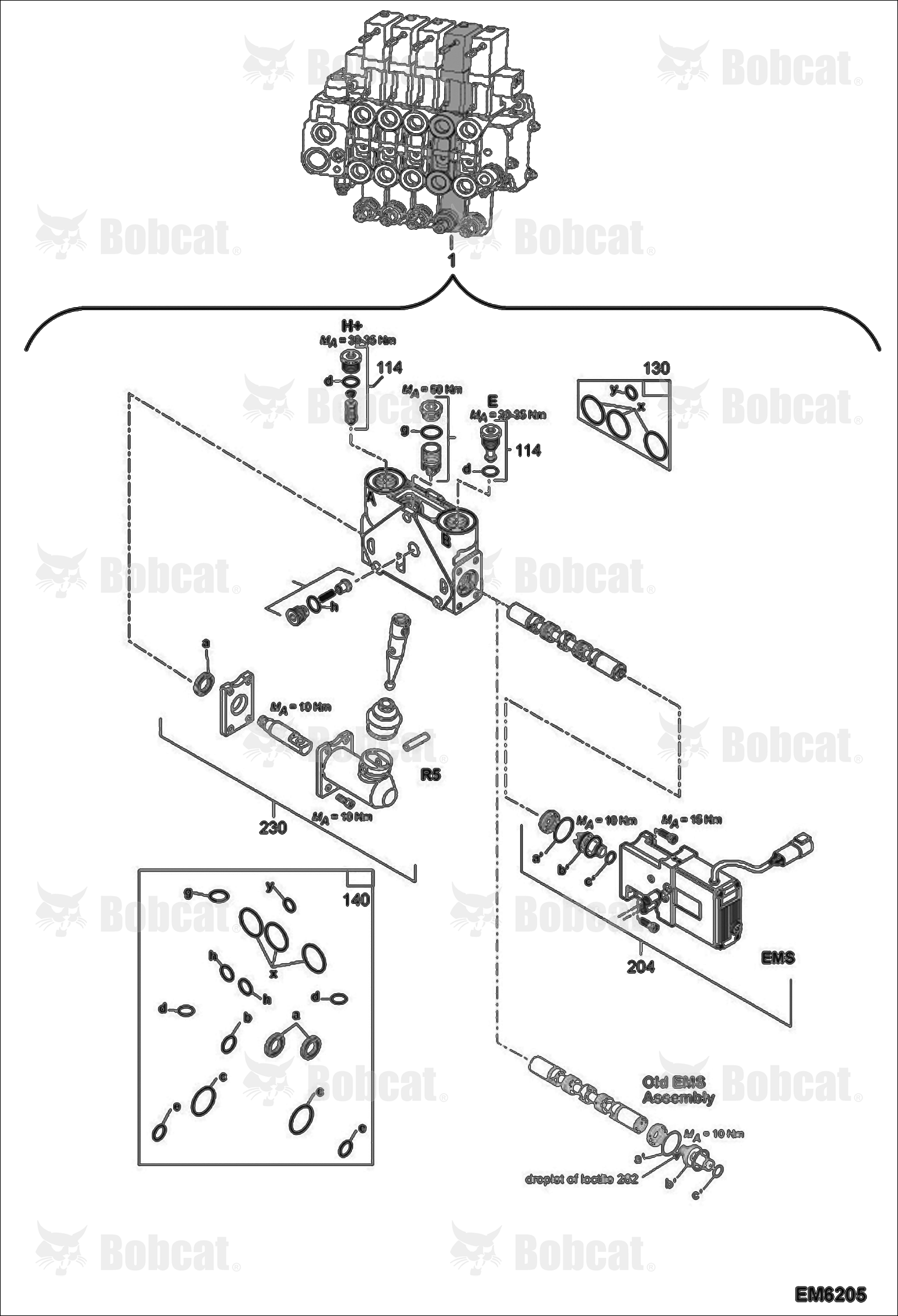 Valve Section (Tilt) & Below