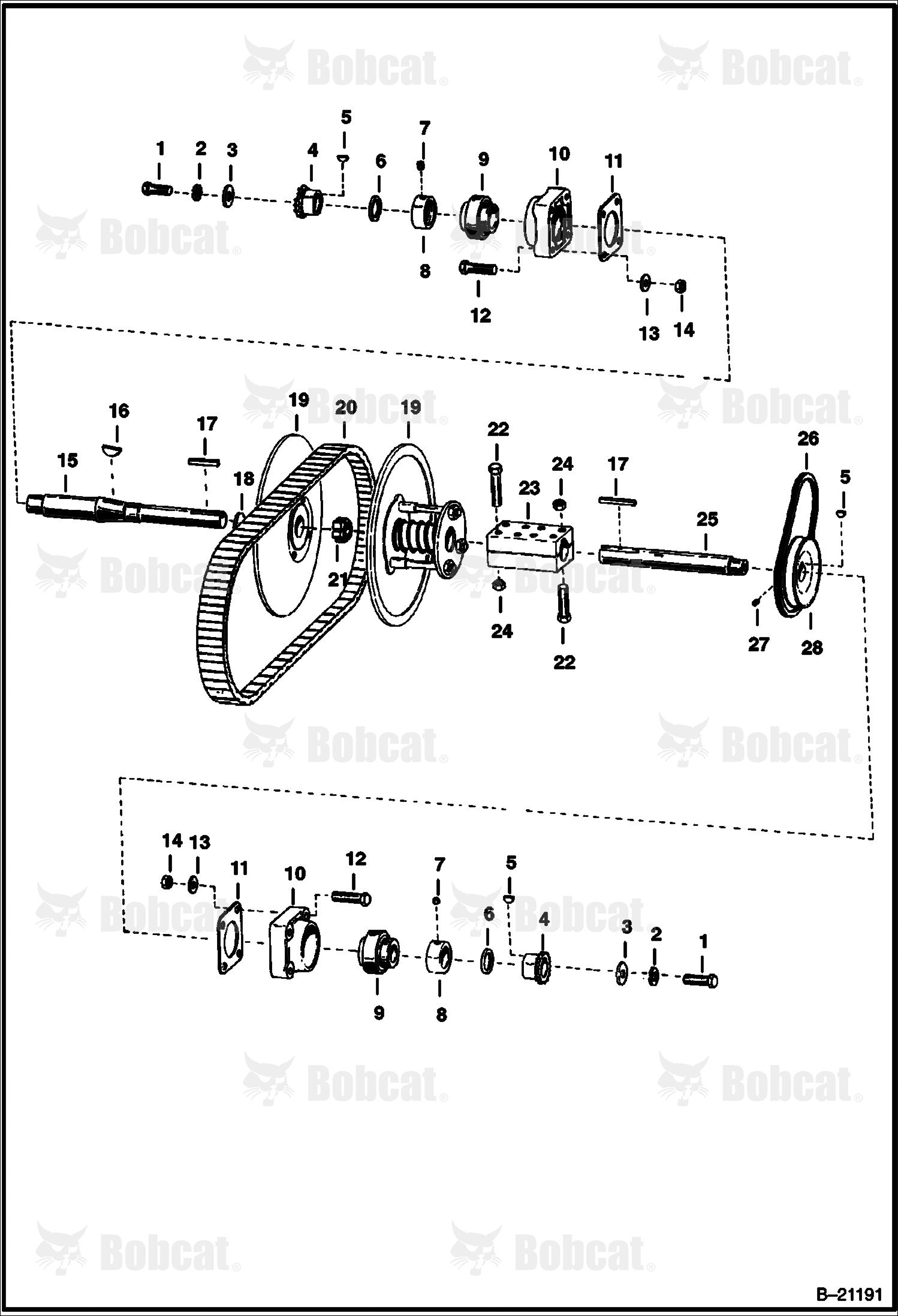 Variable Speed Jackshaft (M-500 & M-444) (Tapered Jackshaft Conversion) 100111001 - 100144567