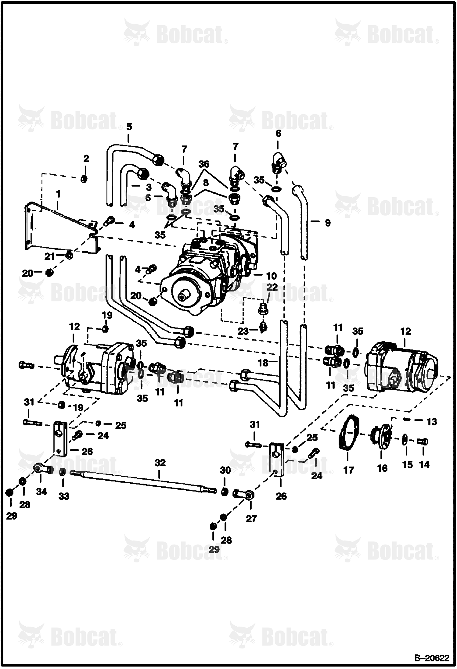 Hydrostatic Pump & Motor Fittings  4970A1001 - 4970A1098