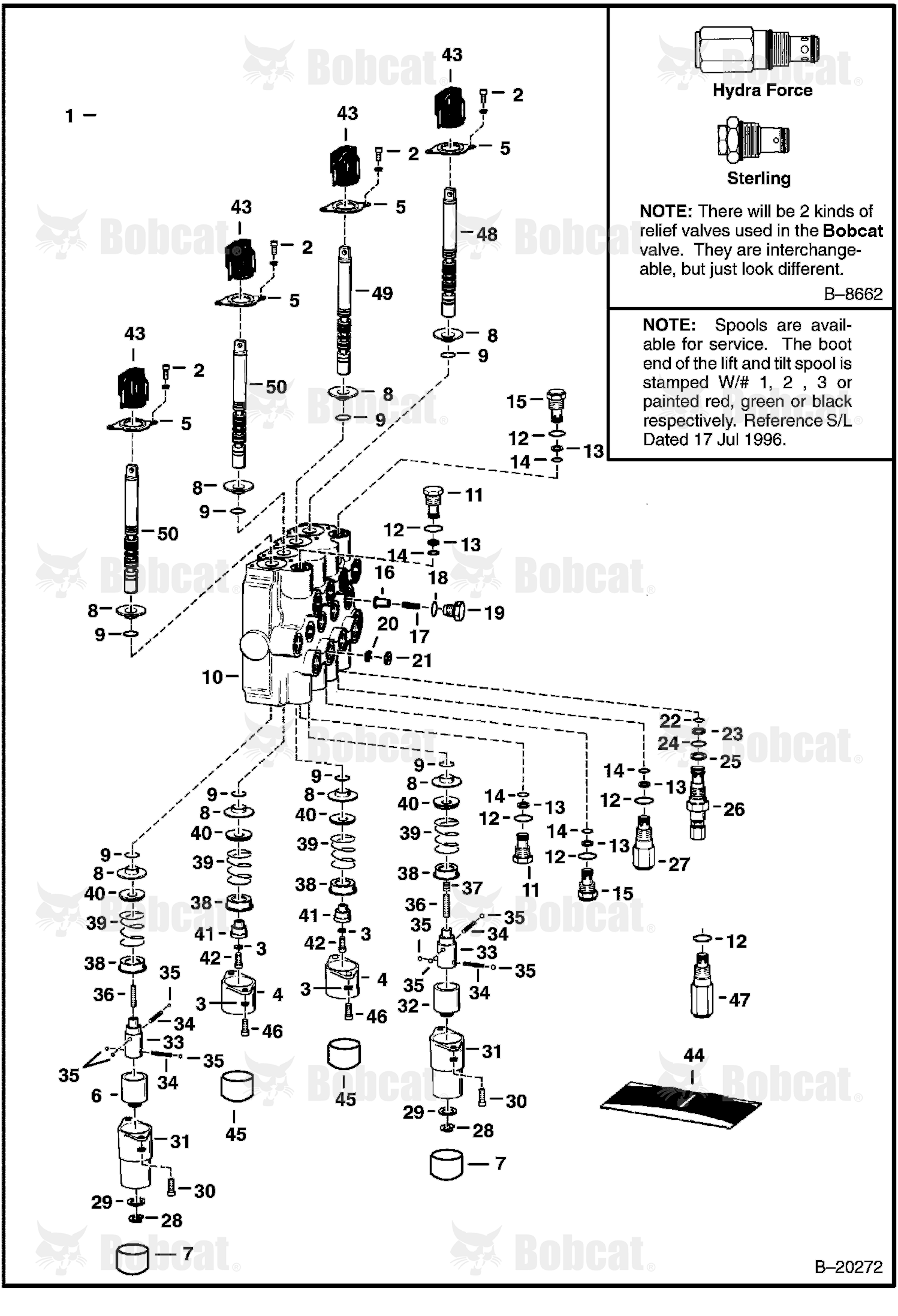 Hydraulic Control Valve (4-Spool)
