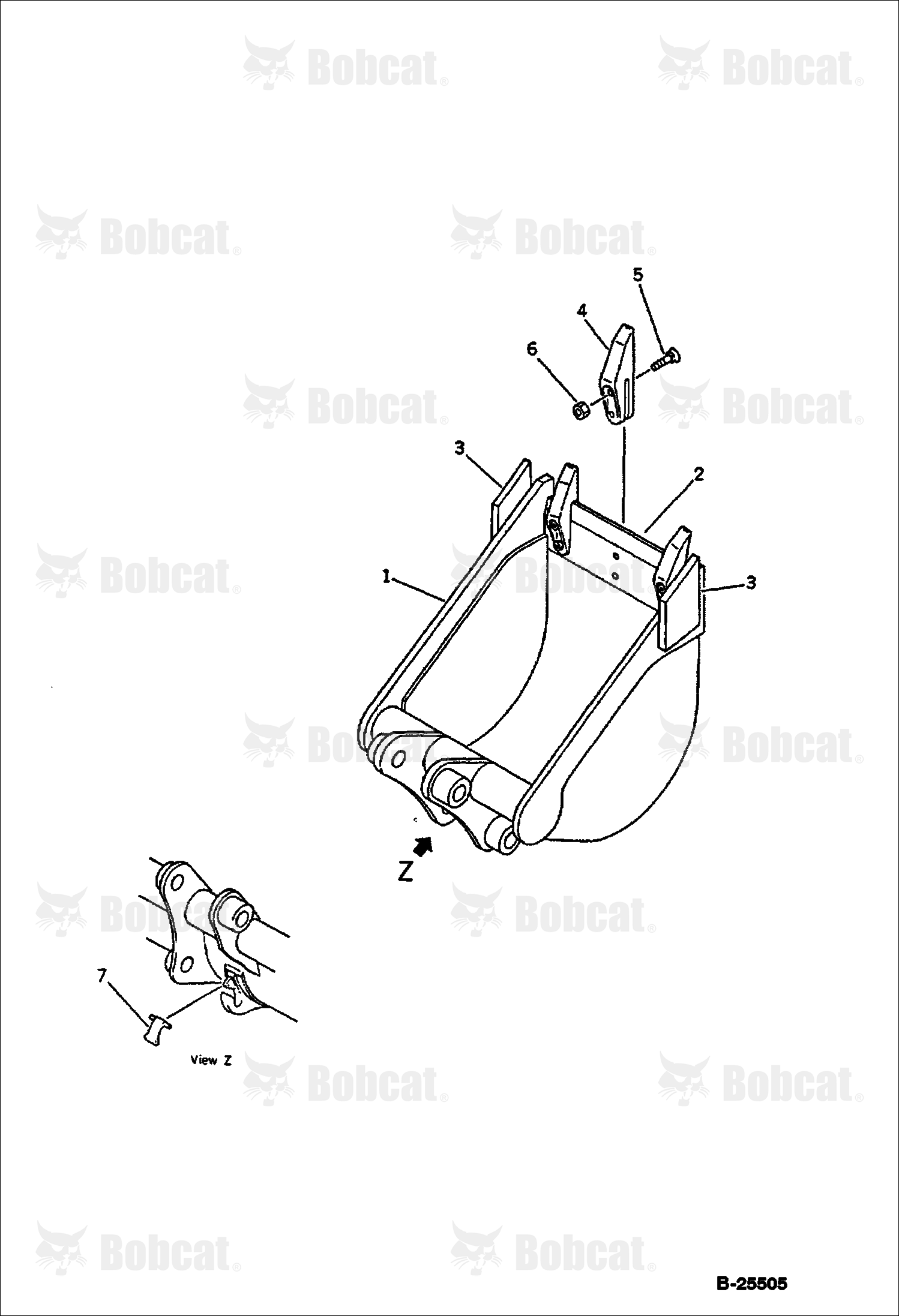 Trenching Bucket (0.05 Cubic METERS) 250 mm Wide (OP)