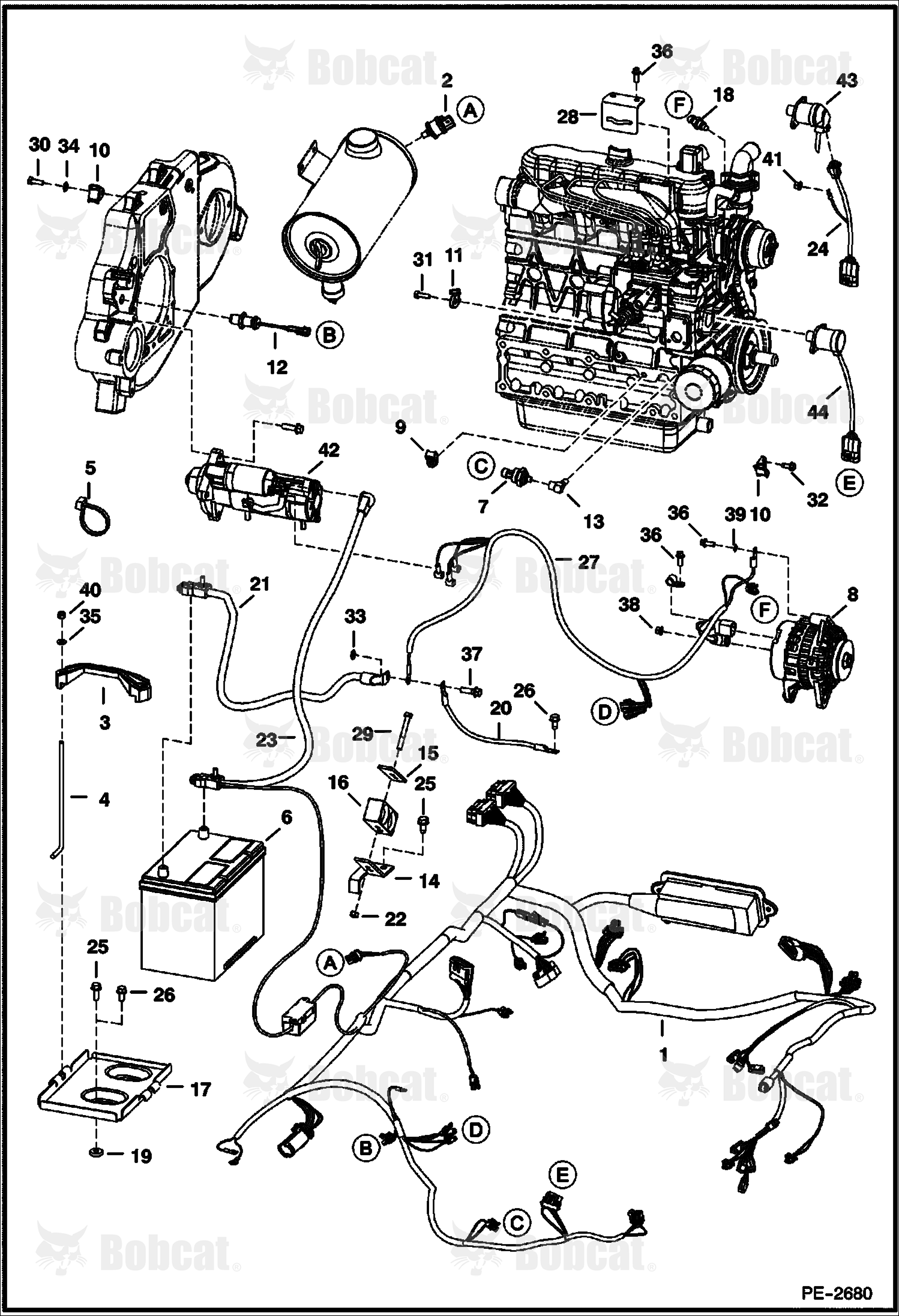 Engine Electrical Circuitry 526815215 & Above, 526918501 & Above, 526615270 & Above, 526716664 & Above