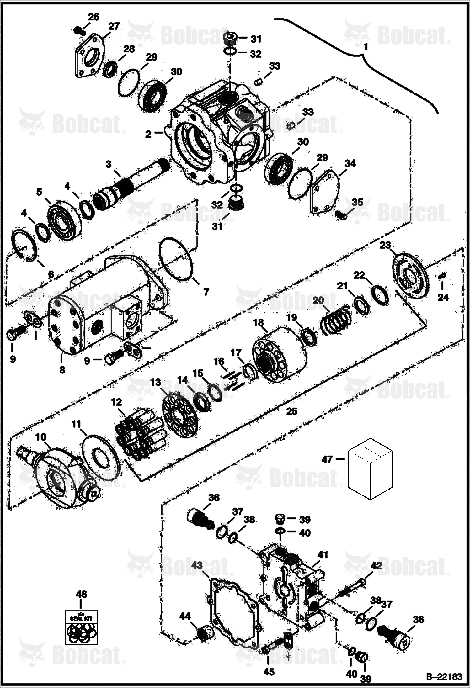 Hydrostatic Pump (W/External Charge Pump) (Right Half)