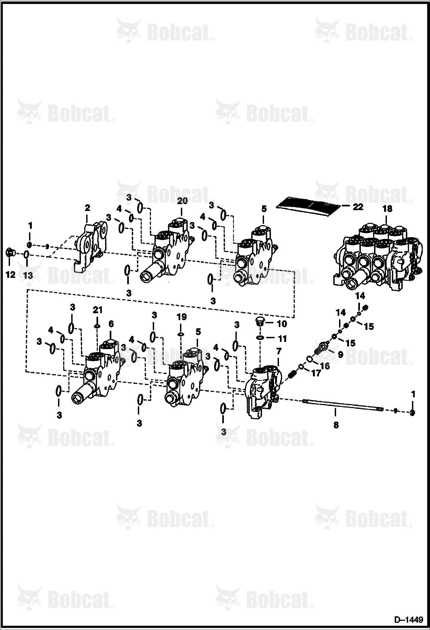 Hydraulic Control Valve (Parker Hannifin)  4982M12866 & Above