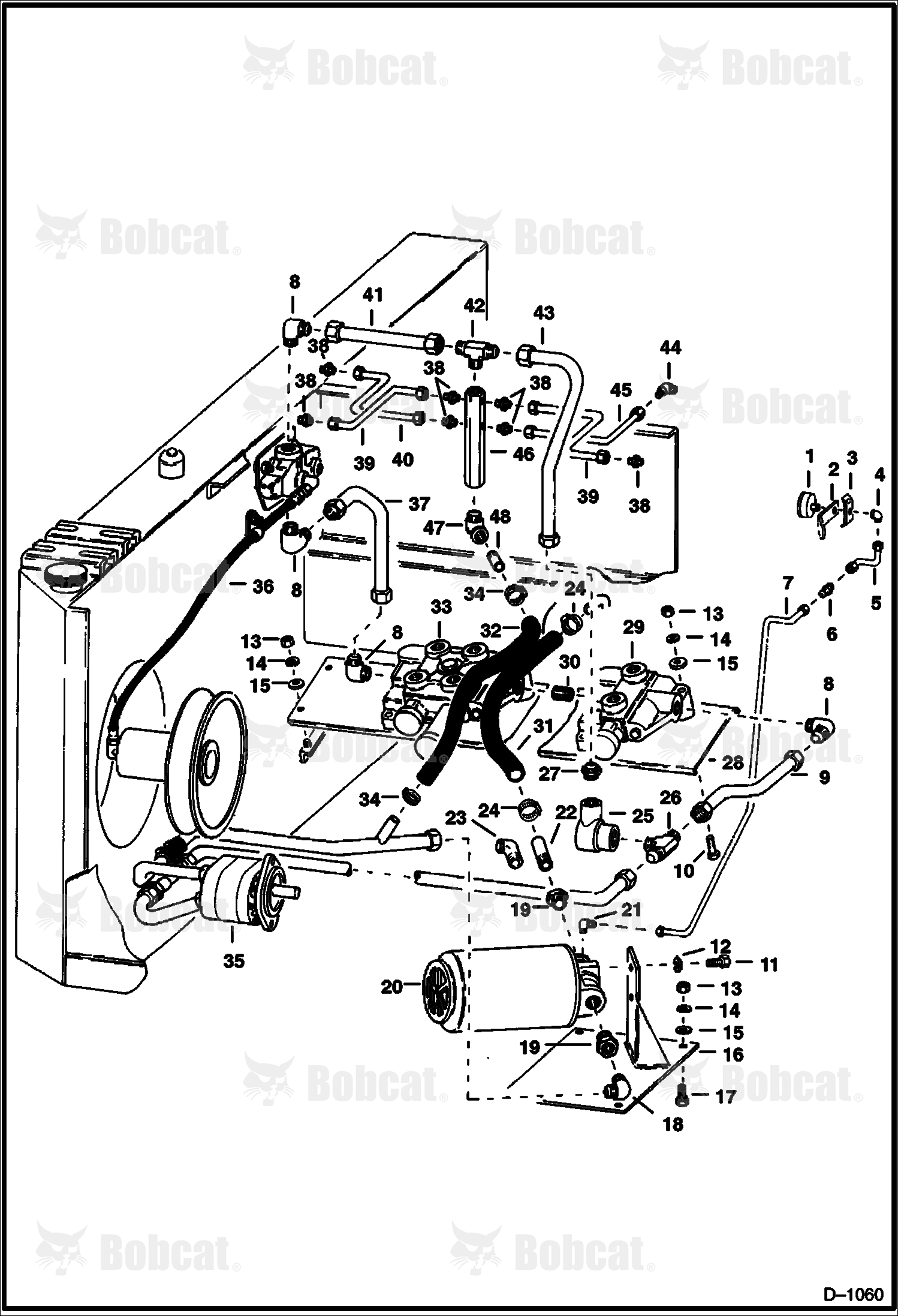 Main Frame Hydraulic Circuitry (M-500 Diesel)