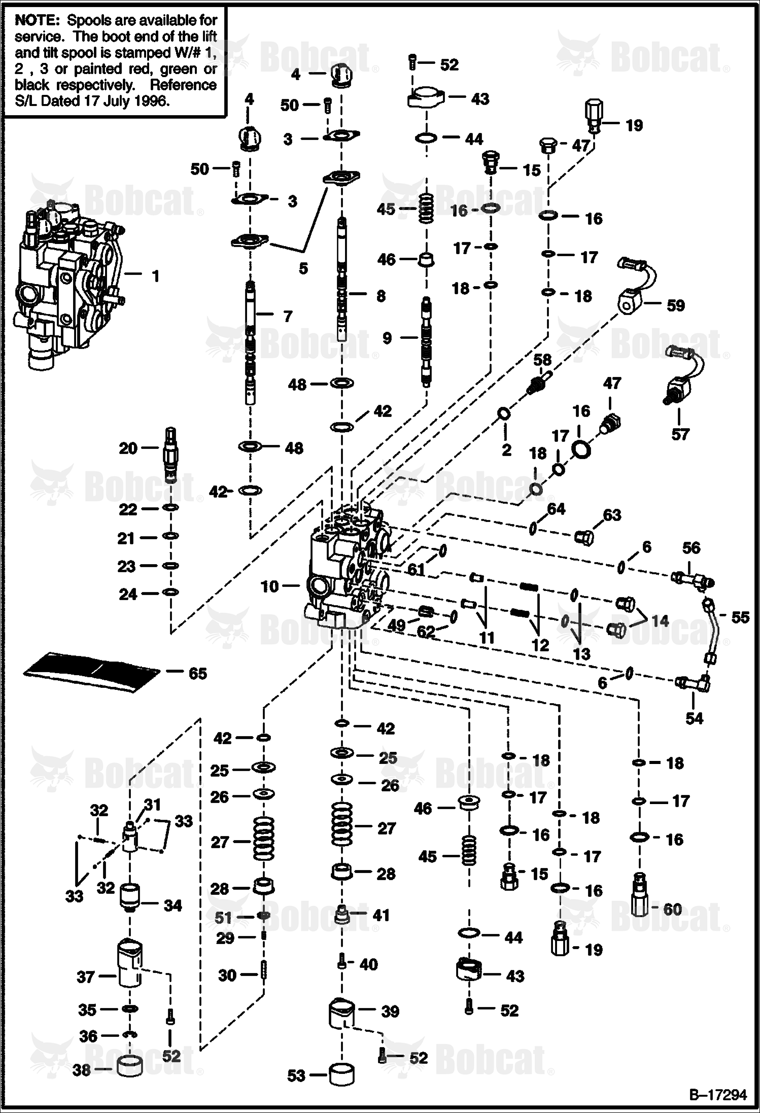 Hydraulic Control Valve (W/BICS Valve) 512220298 & Above, 512440721 & Above, 512612258 & Above