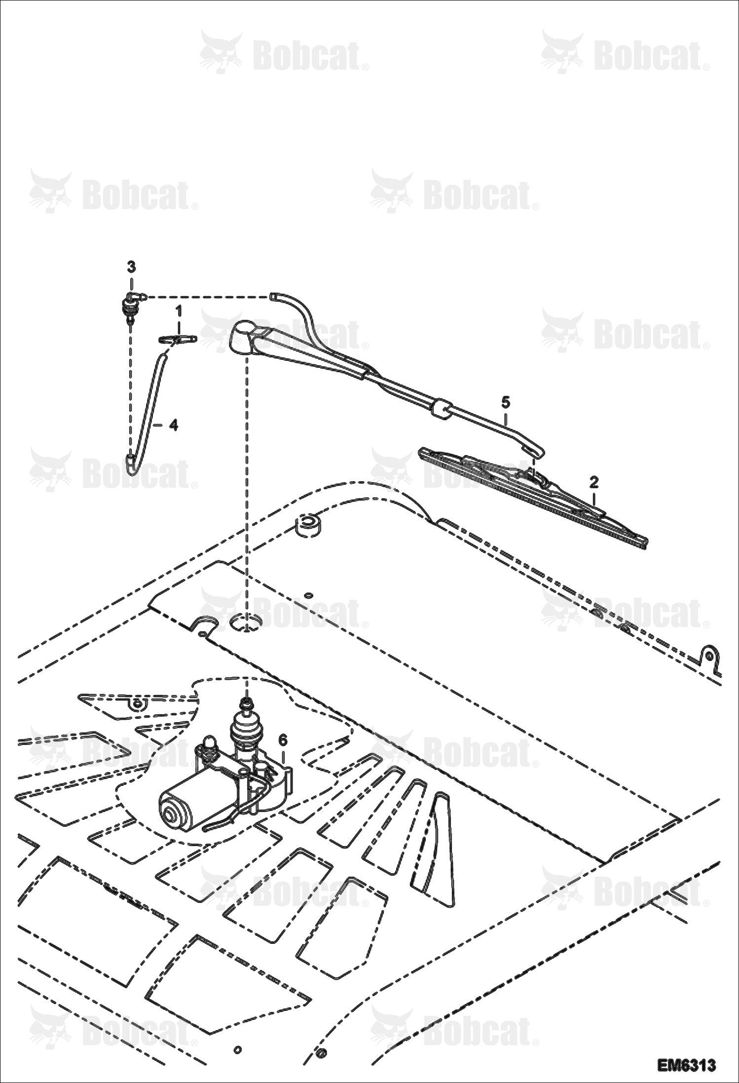 Roof Windscreen Wiper