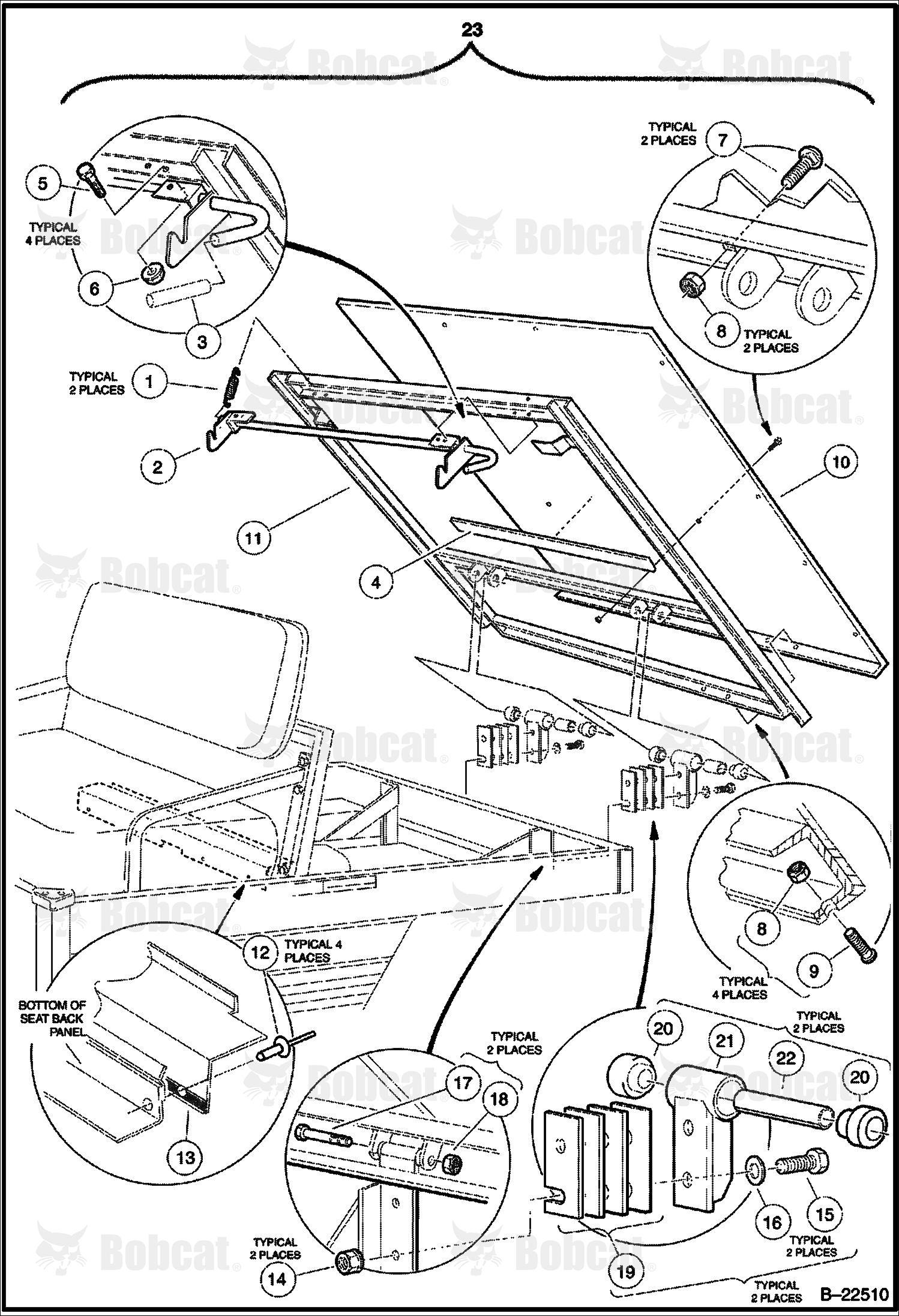 Tilt BED, Hinge & Latch (2100S)