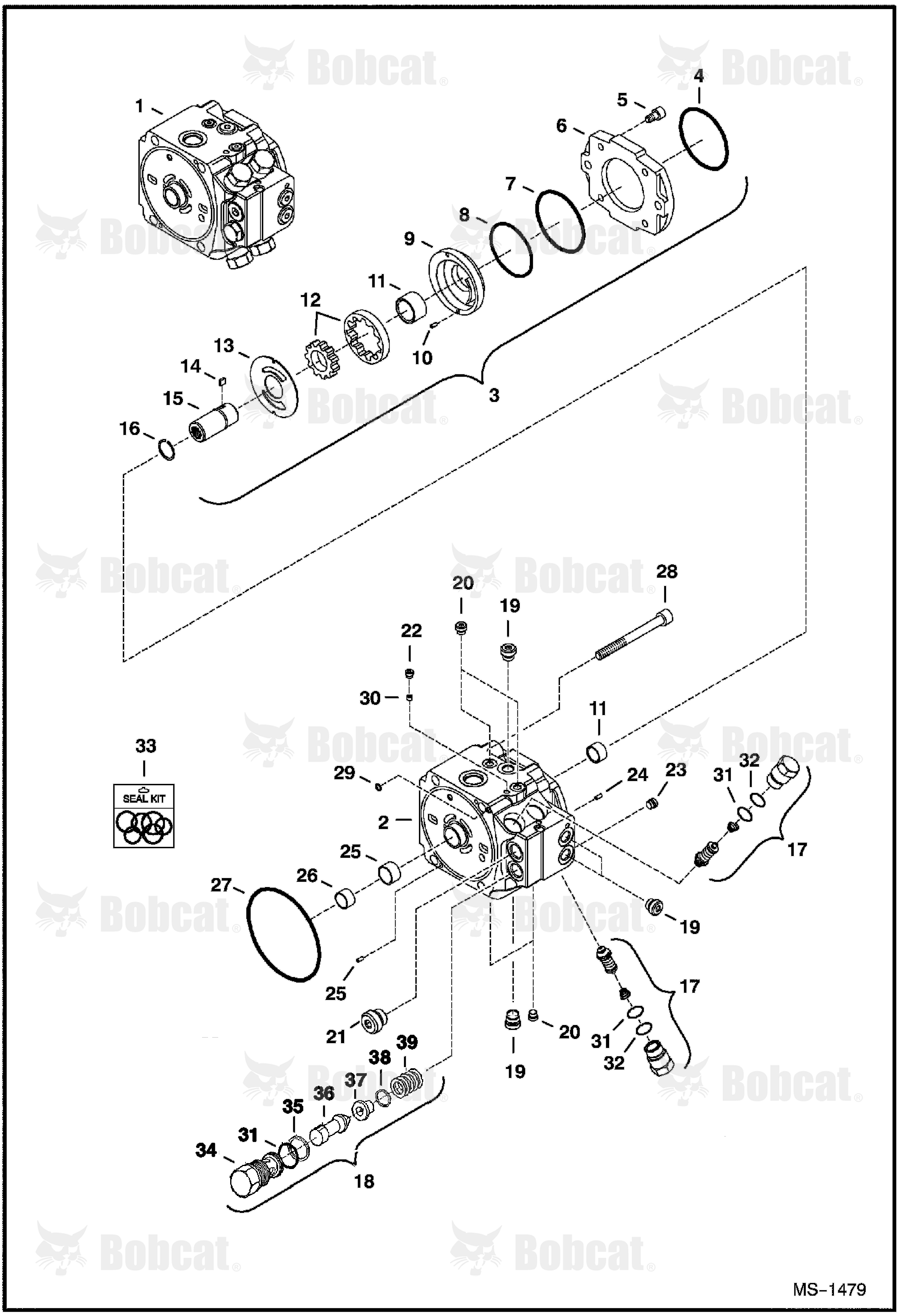 Hydrostatic Pump (Gear Pump End)