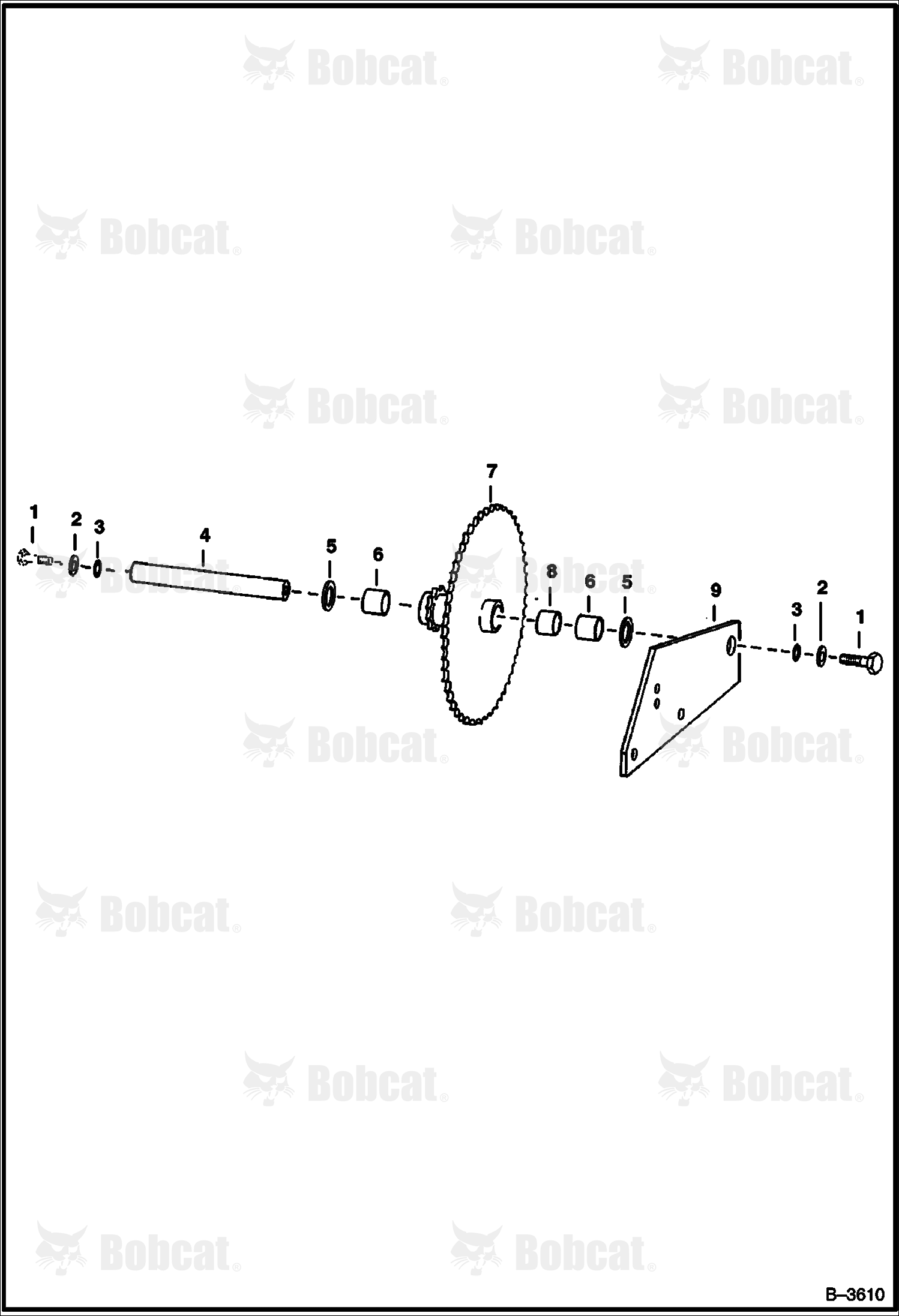 Lower Jackshaft (Right Side Illustrated)  499615221 & Above