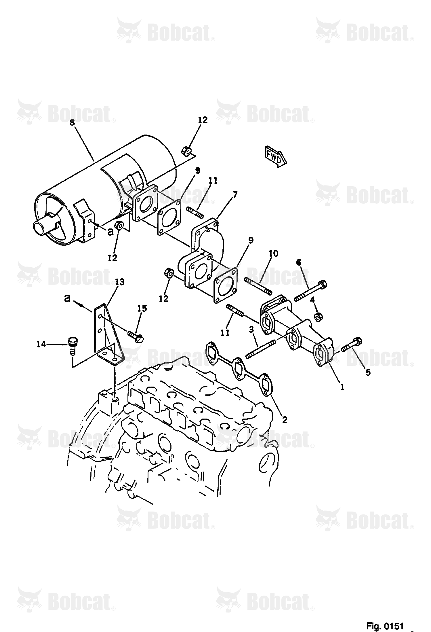 Exhaust Manifold and Muffler