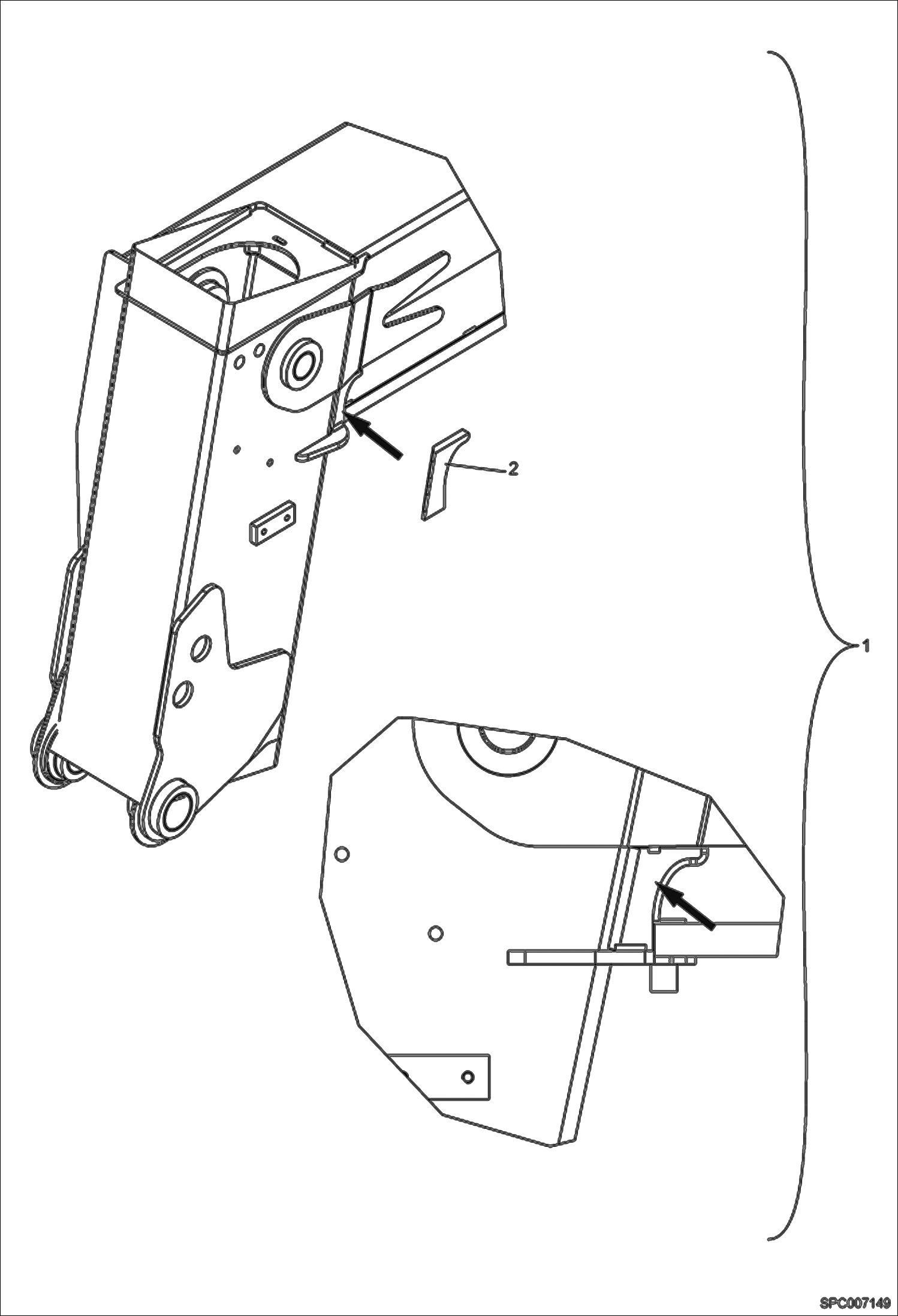 Boom Head Reinforcement Kit 363311001 - 363312000