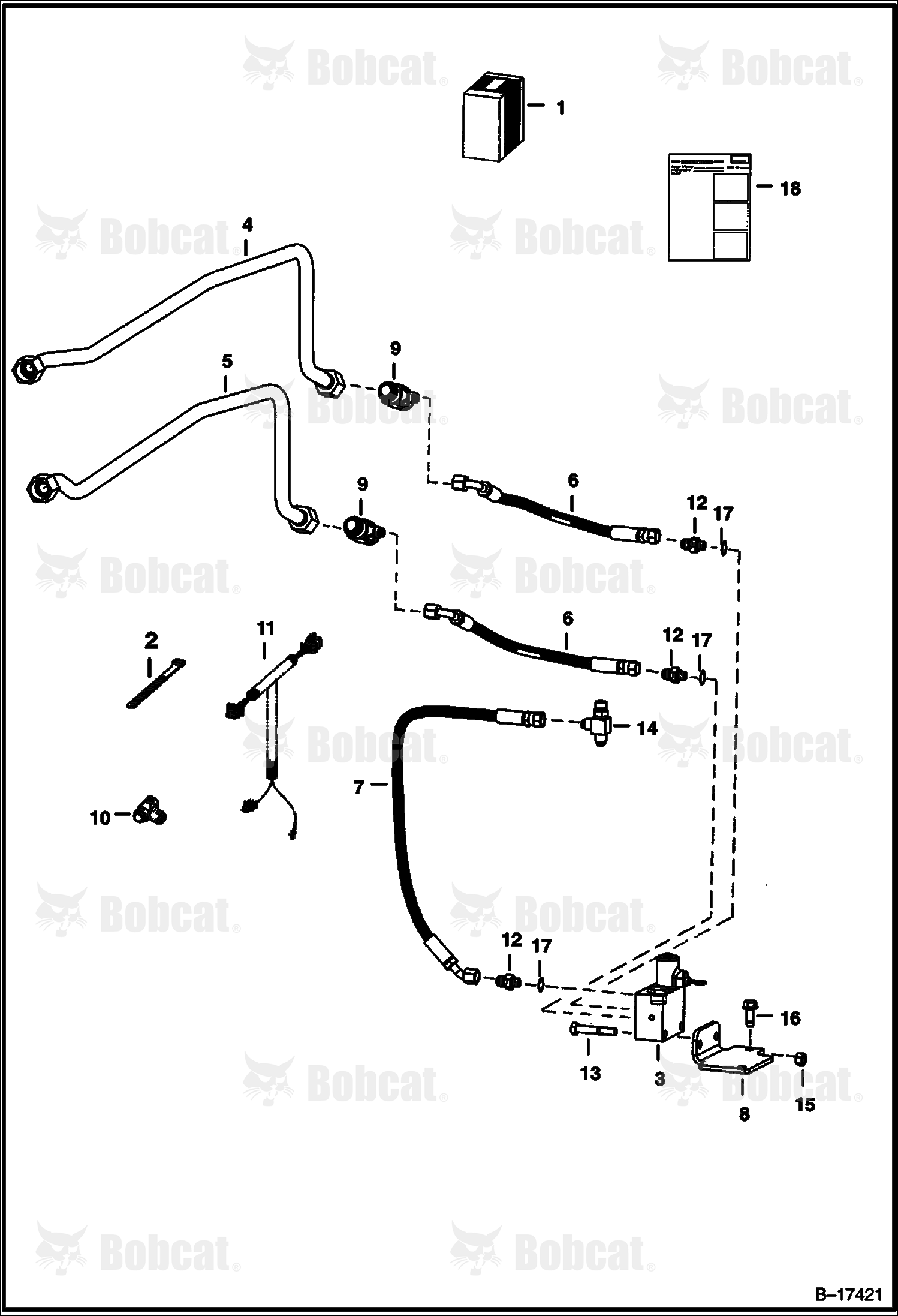 Pressure Release Kit (High Flow Hydraulics) (W/O Rear Auxiliaries)