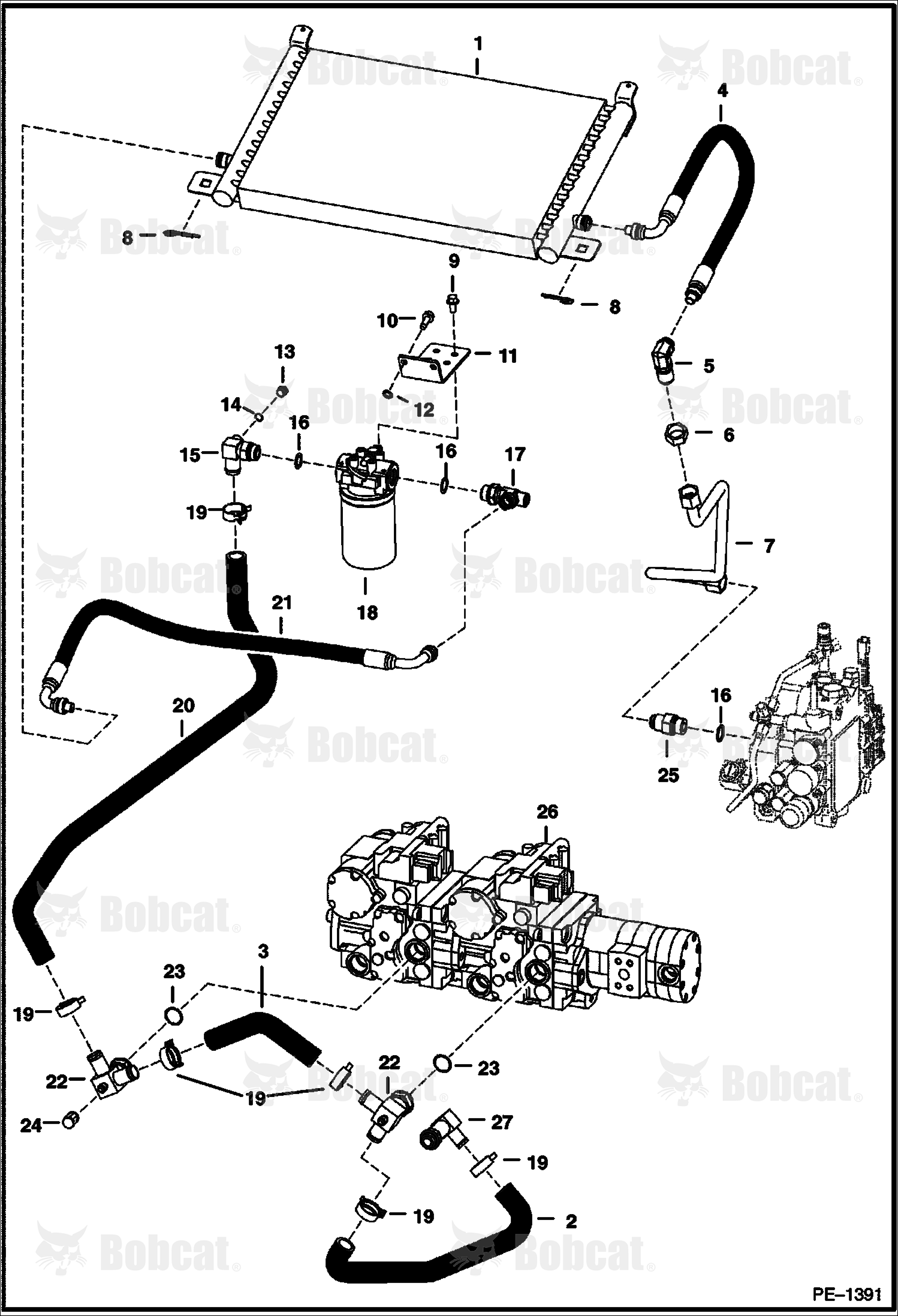 Hydrostatic Circuitry (W/Cooler)