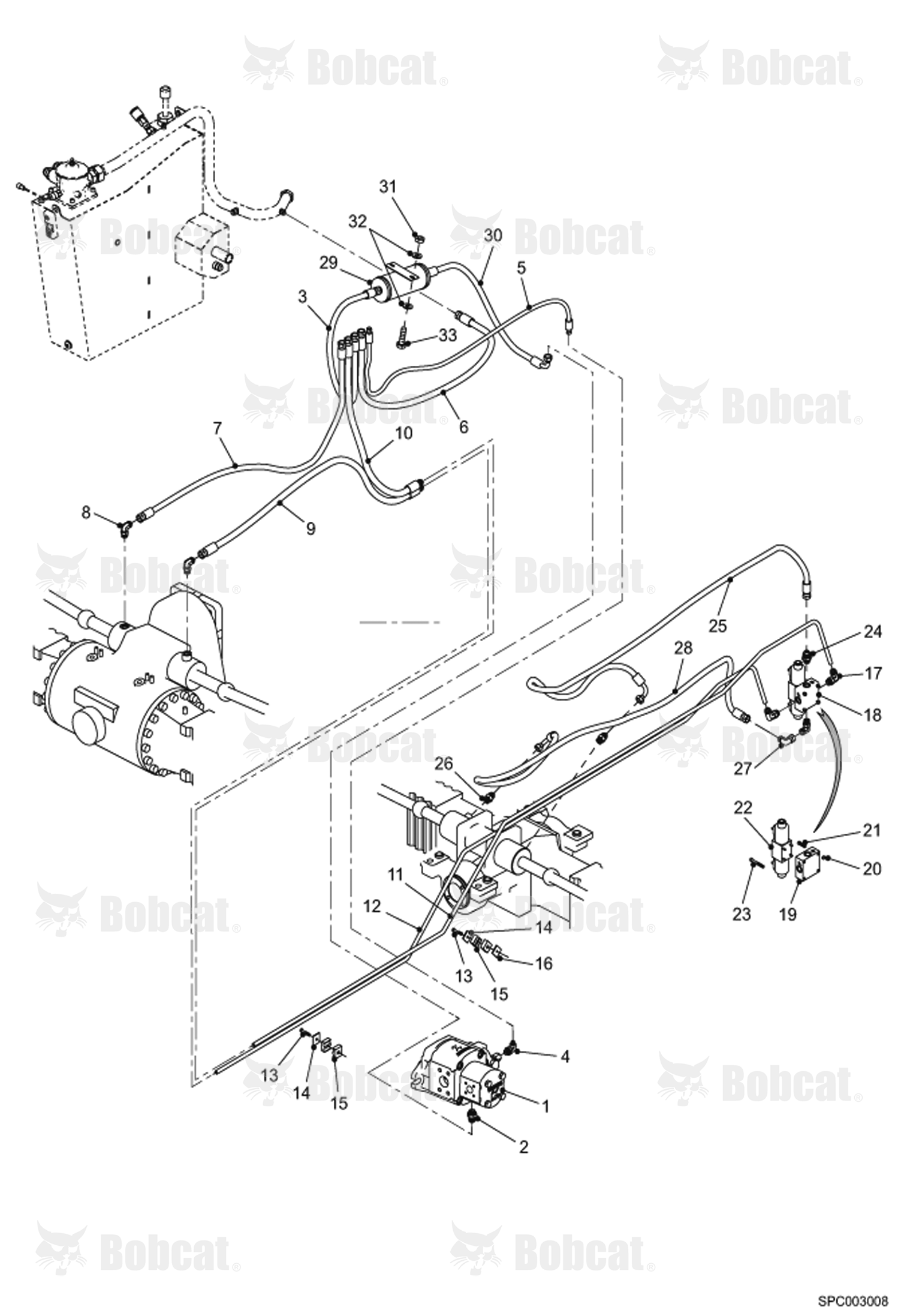 Steering Hoses & Fittings (WITH DAMPER)