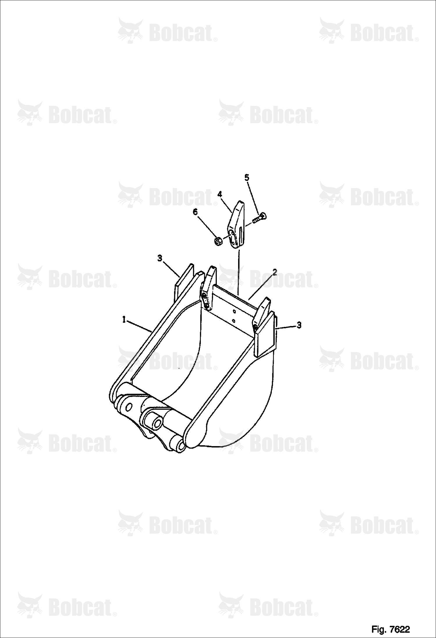 Bucket 0.03 Cubic Meters ( Mini 0.05 Cubic Meters) (250 mm)