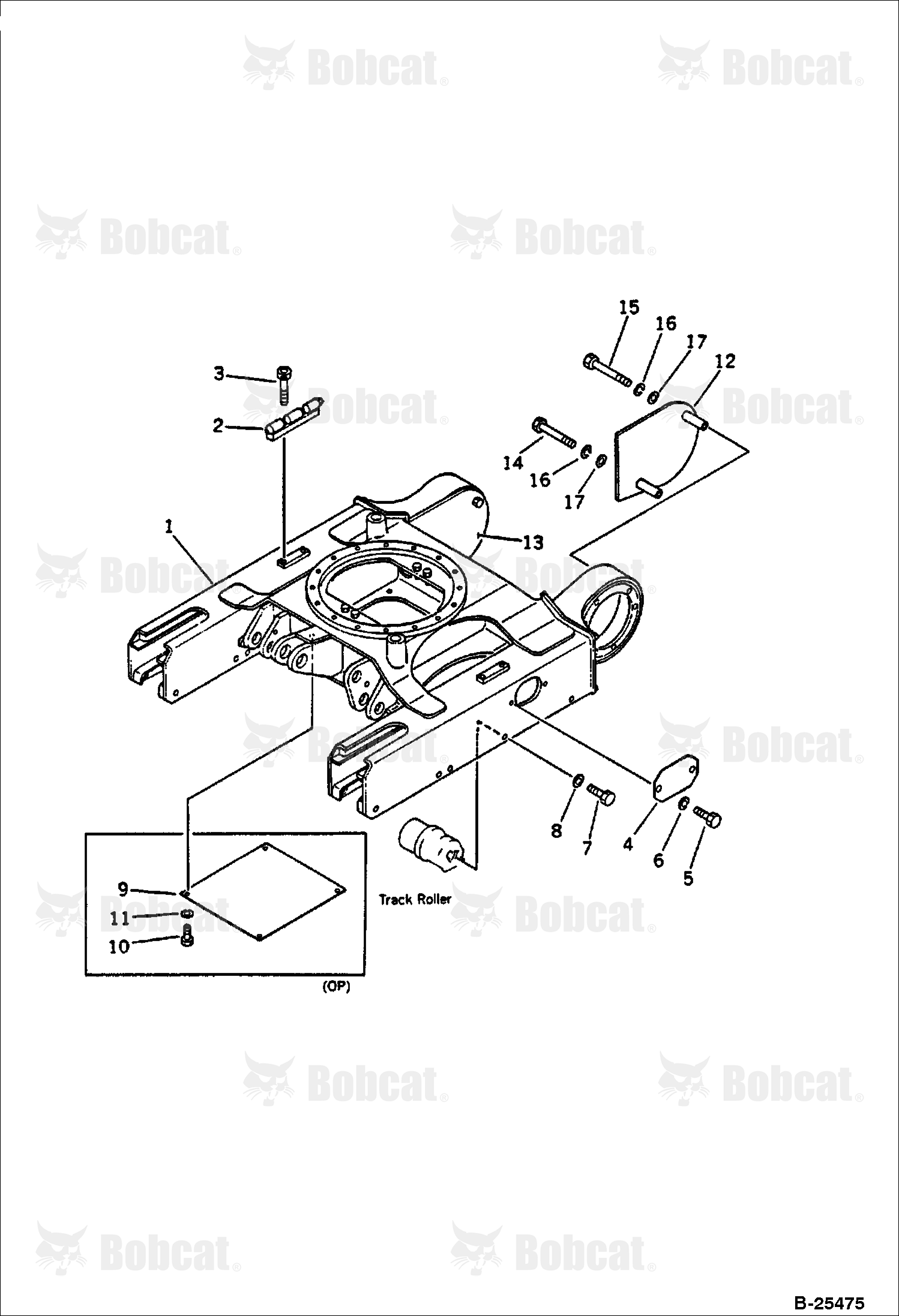 Track Frame (FOR Rubber SHOE) (OP)