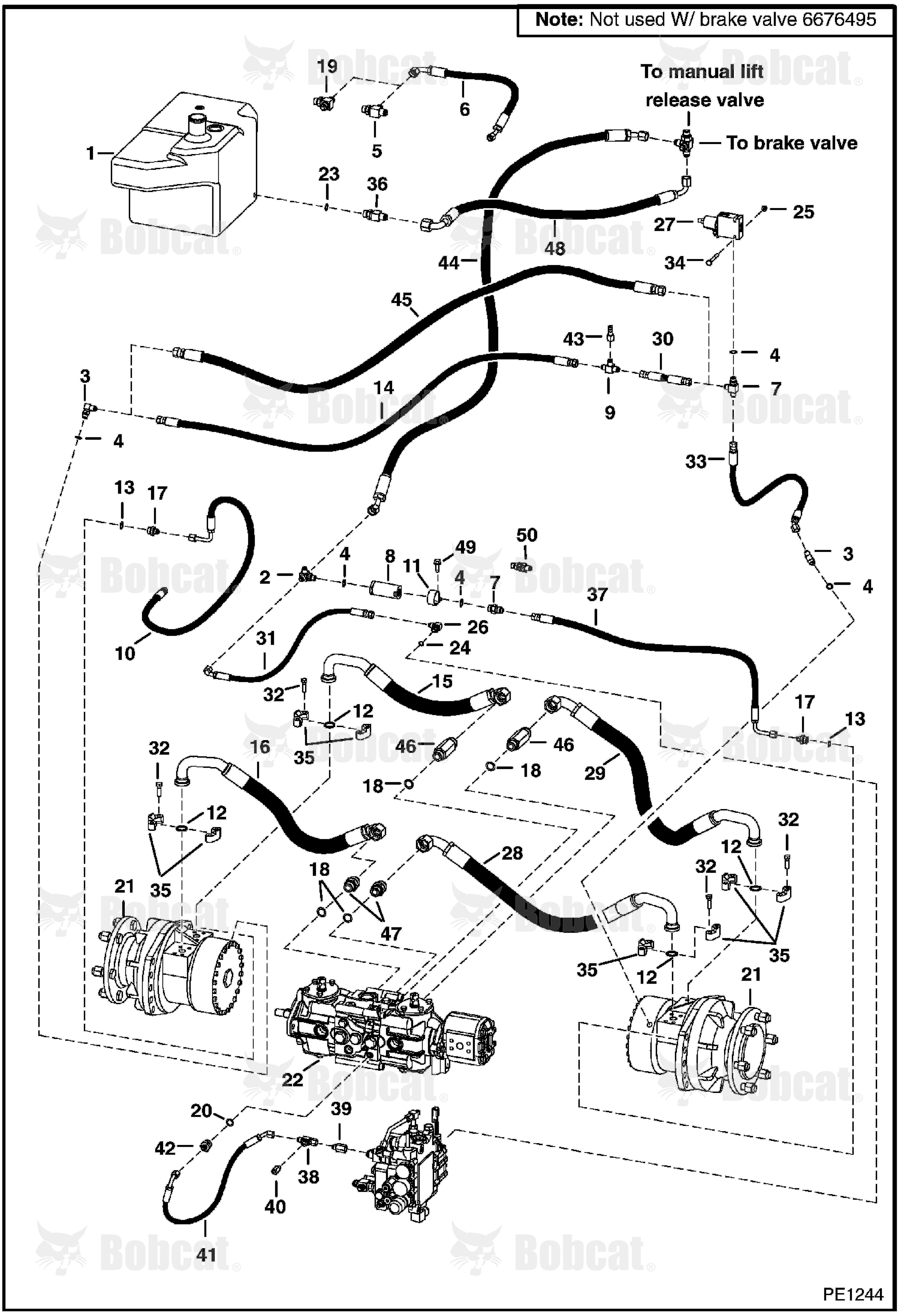 Hydrostatic Circuitry 518911354 & Above, 516811037 & Above, 517511033 & Above