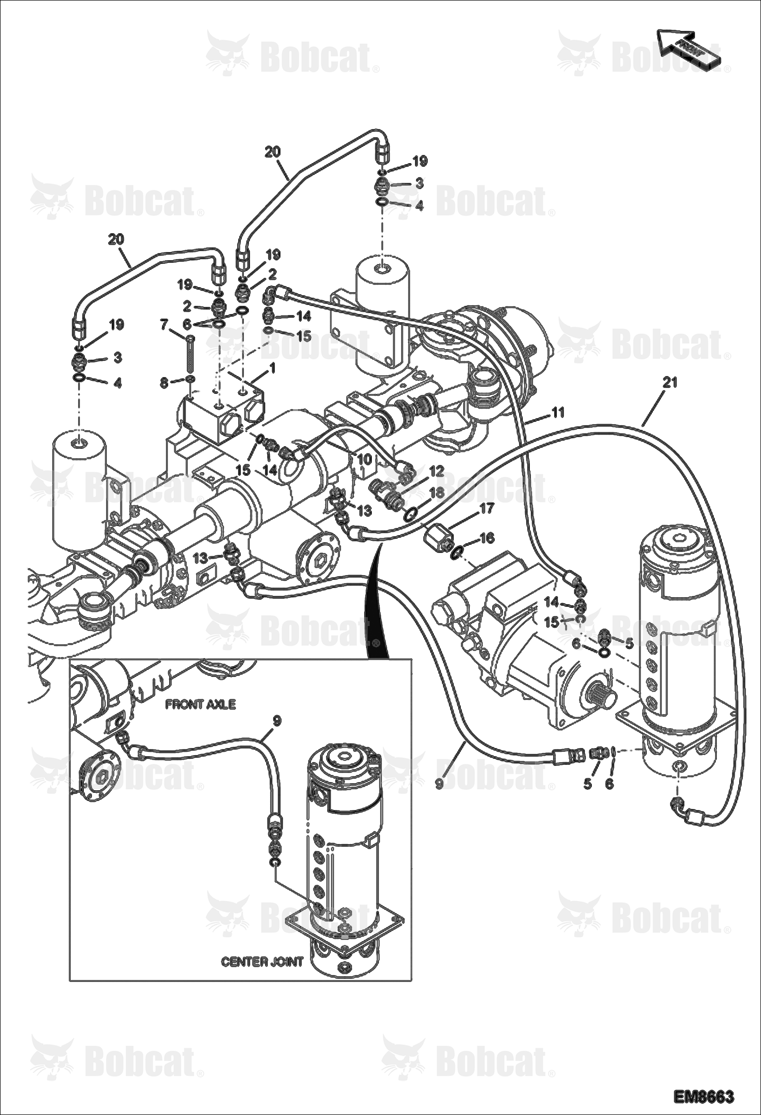 Hydraulic Circuitry (Stabilizer) (Steering)  AEFB10001 - AEFB11101