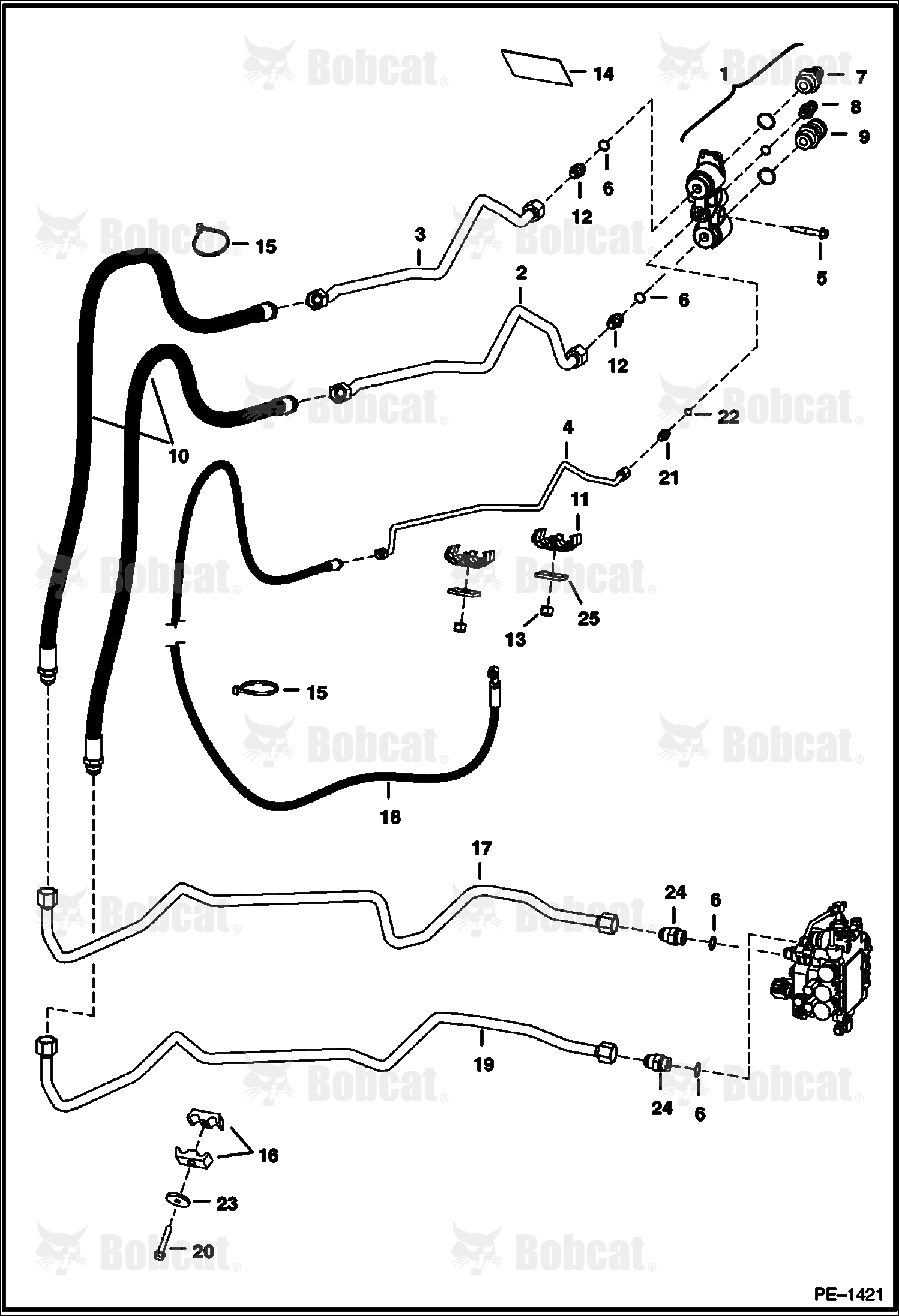 Auxiliary Hydraulics (W/Pressure Relief Coupler Block)