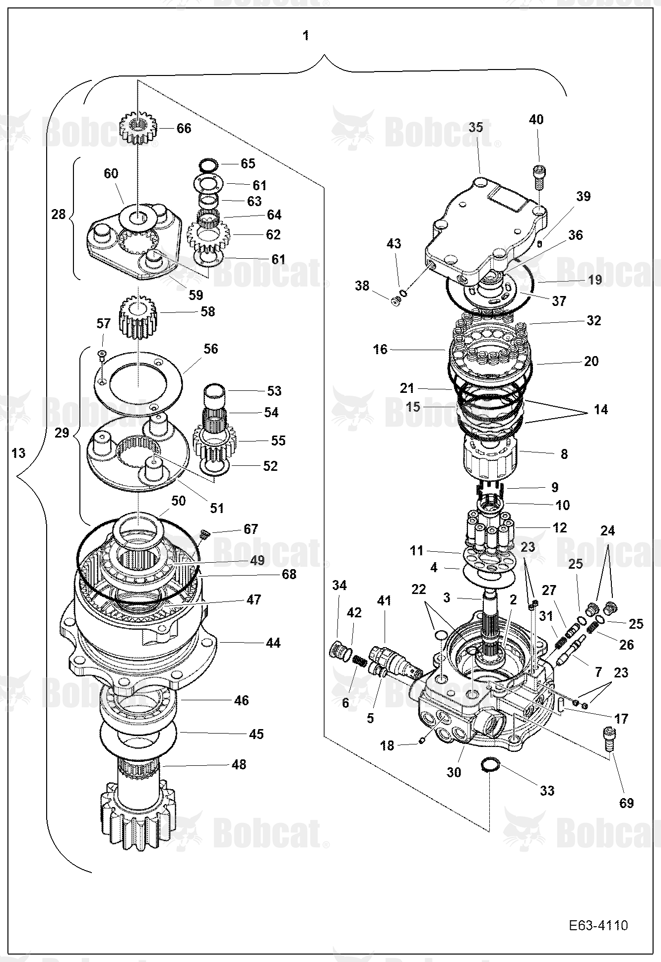 Slew Motor B34P11084 & Above