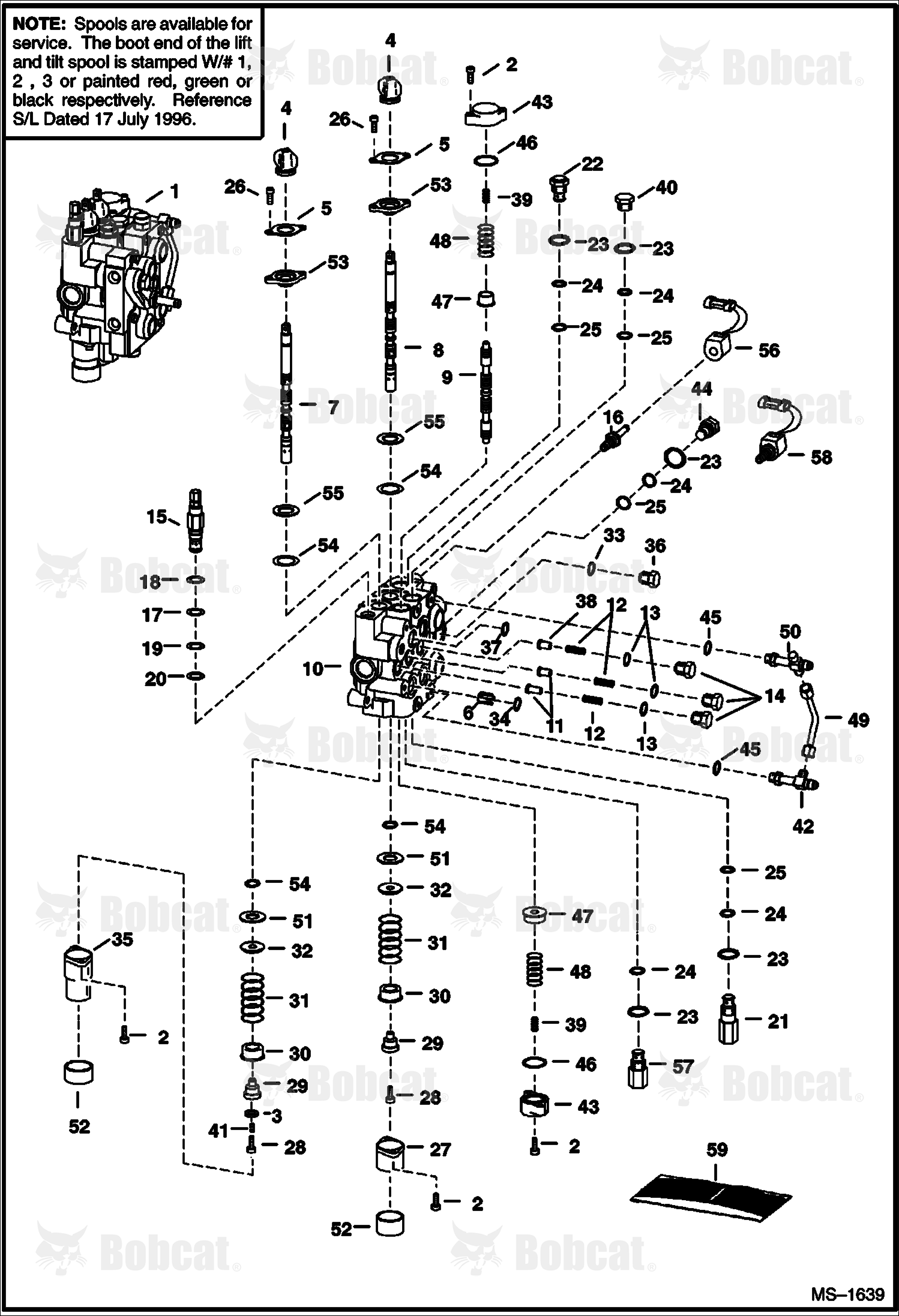 Hydraulic Control Valve (Standard Flow) (For AHC) 514428656 & Above, 514525337 & Above