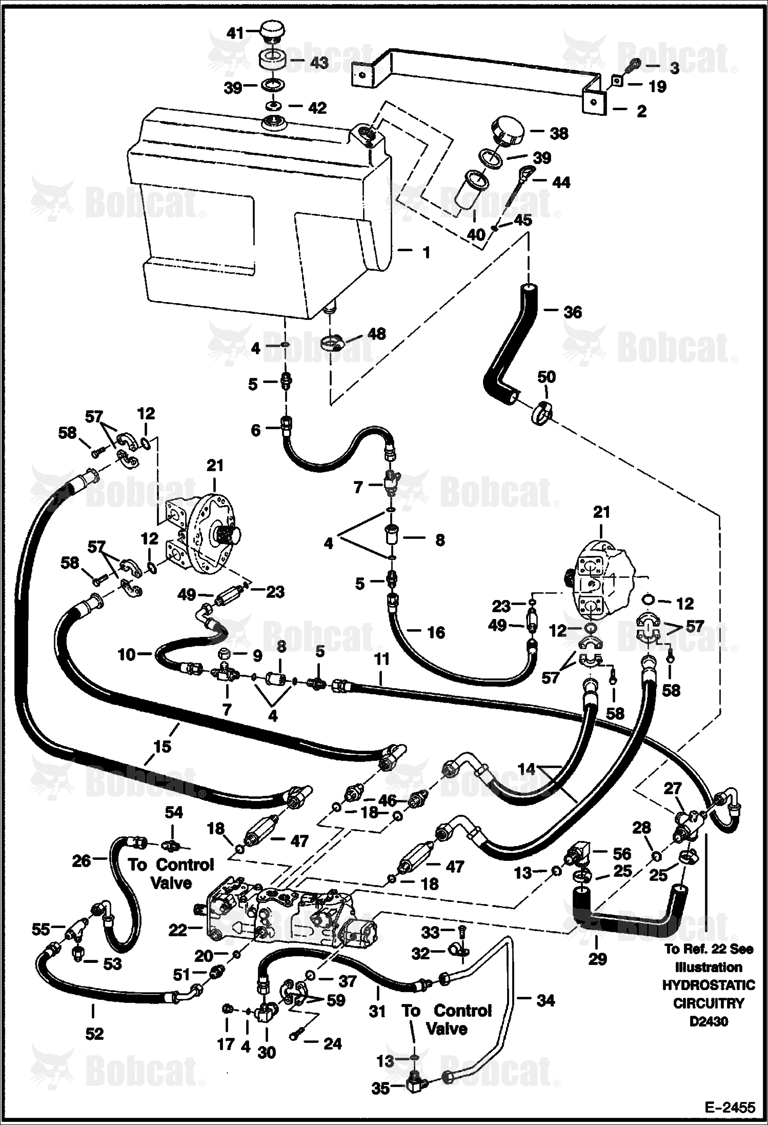 Hydrostatic Circuitry  514427762 & Above, 514525302 & Above, 514625304 & Above