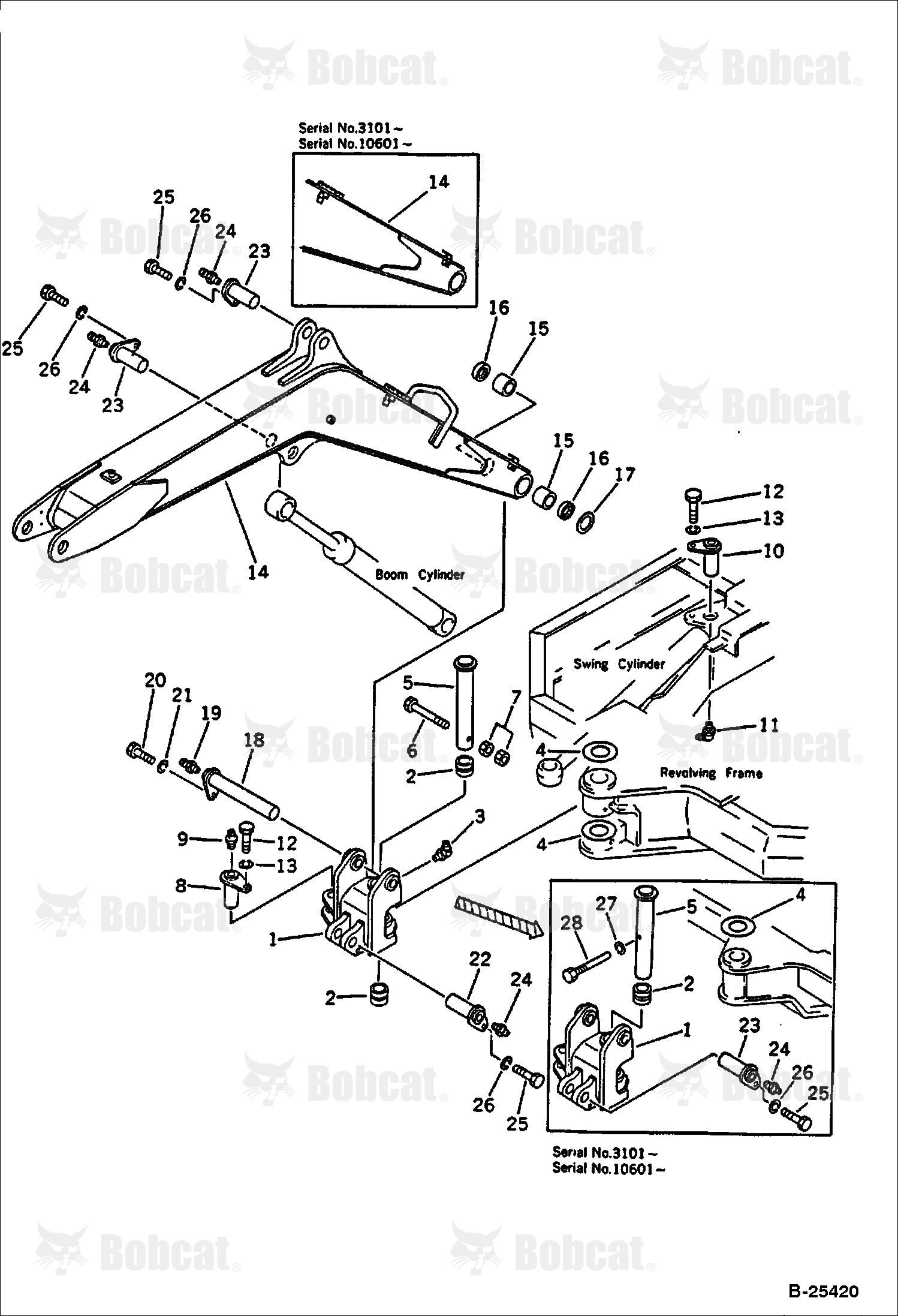 Swing Bracket and Boom