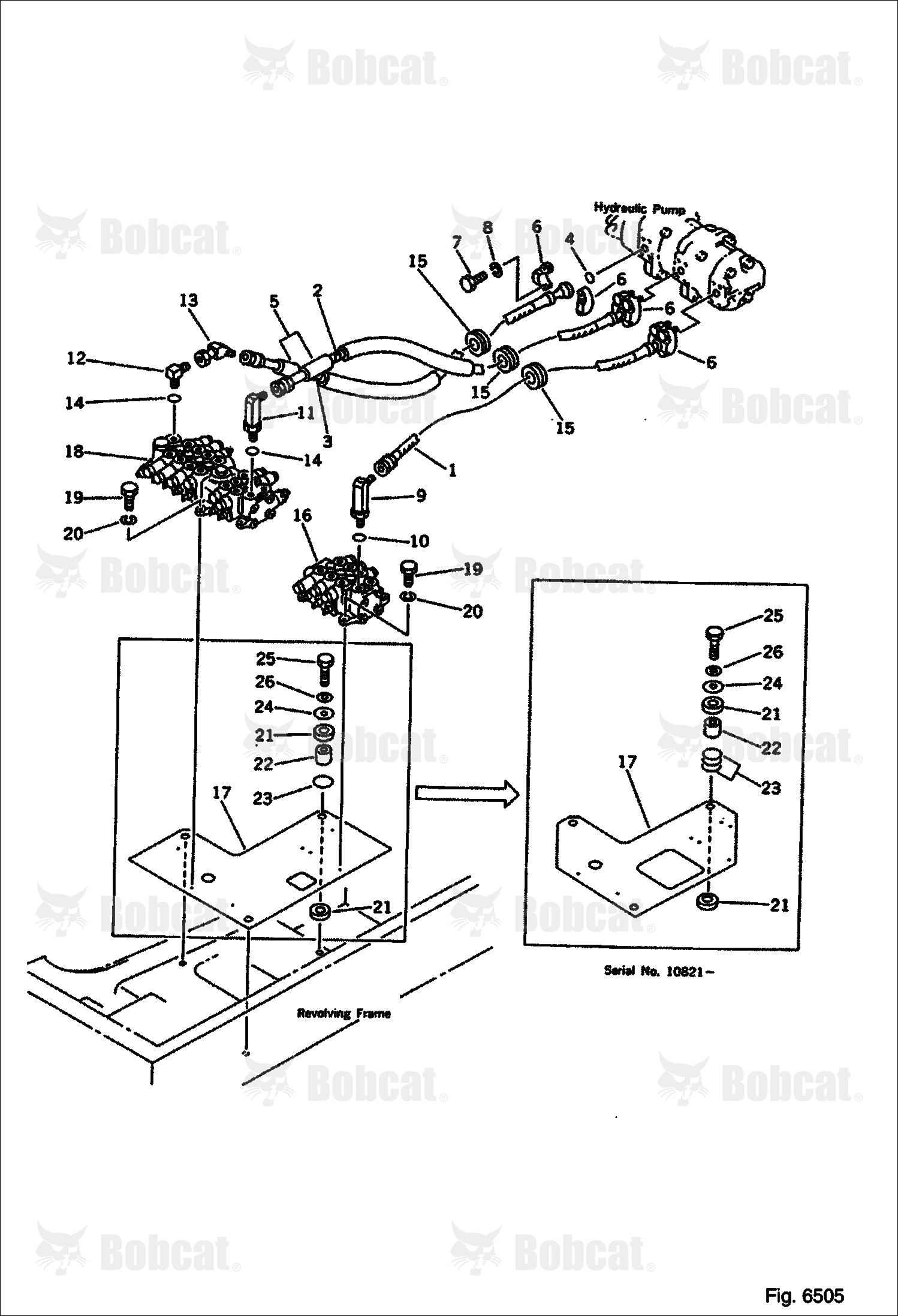 Hydraulic Piping (PUMP TO VALVE) (FOR ATTACHMENT)