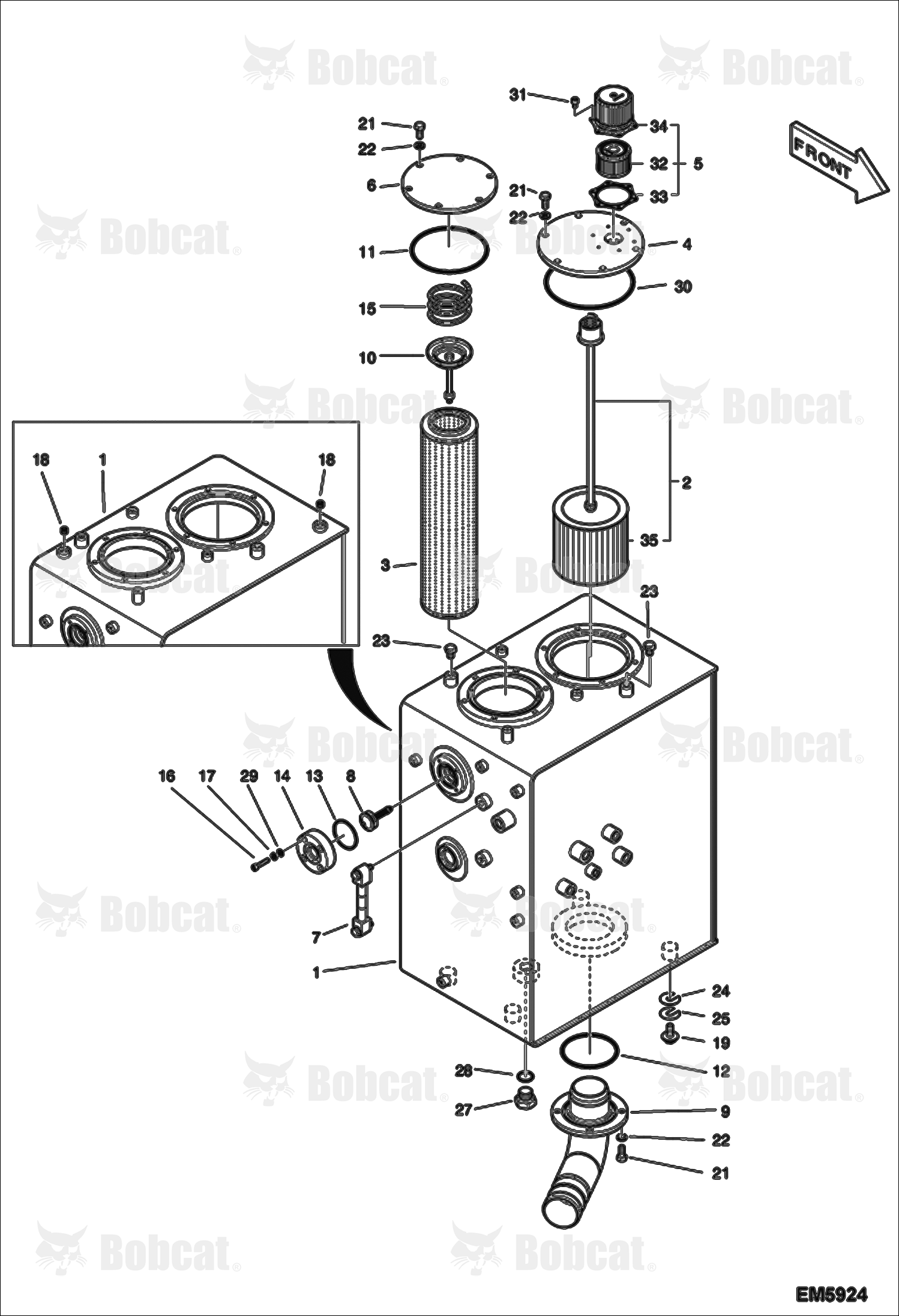 Hydraulic Circuitry (Oil Tank)