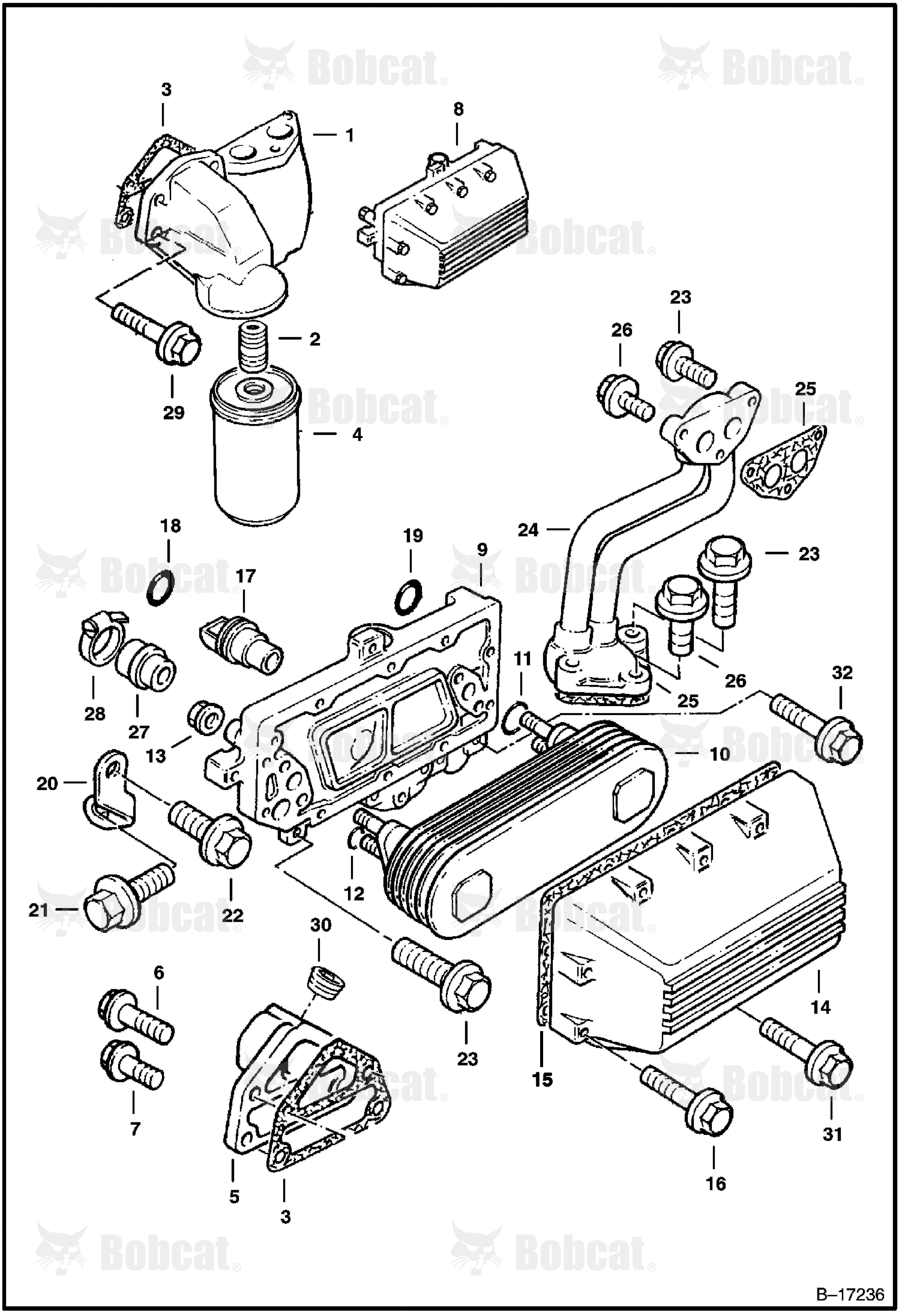 Filter Oil - Cooler Oil (Power Unit)