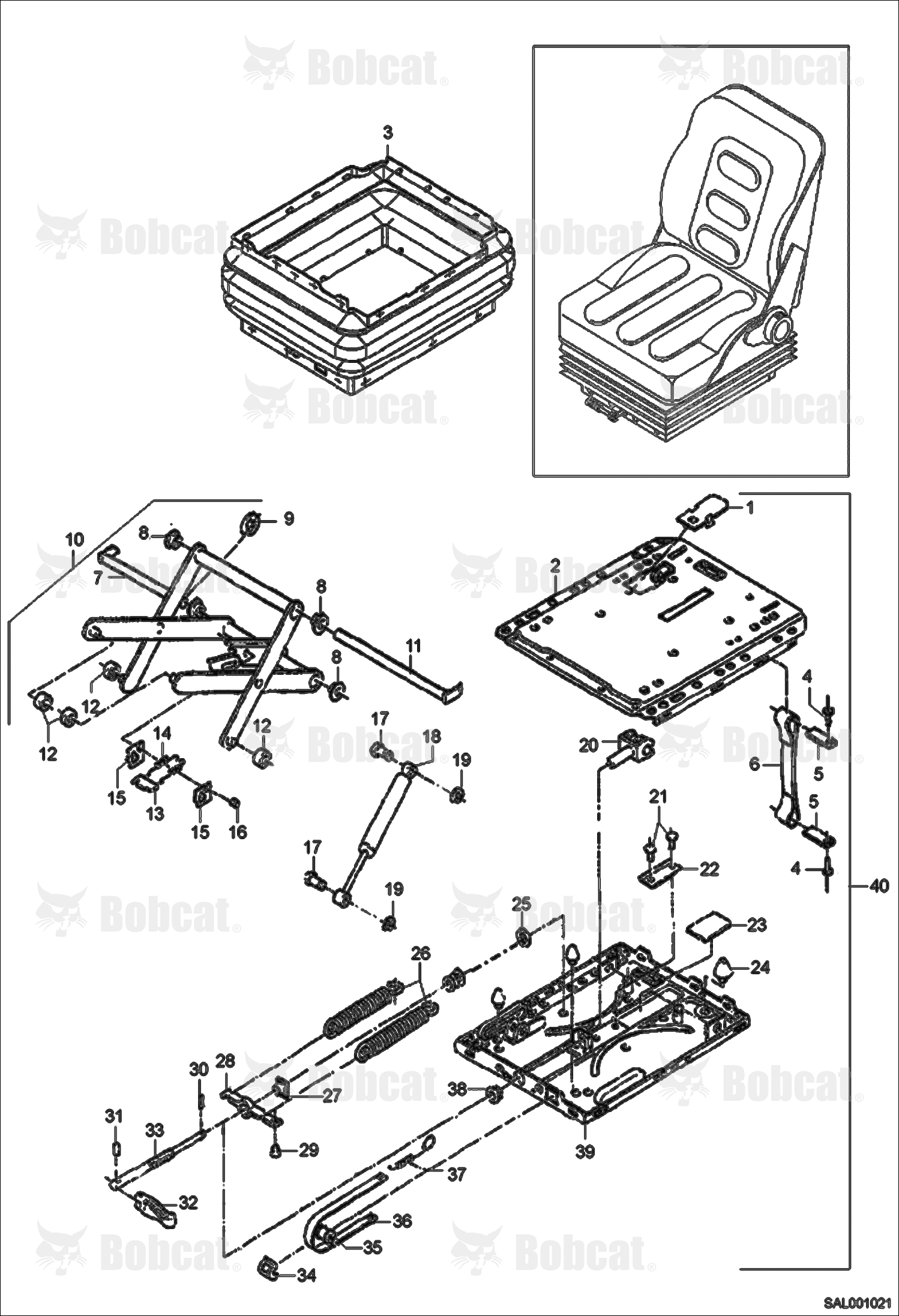 Seat - Suspension (Canopy)