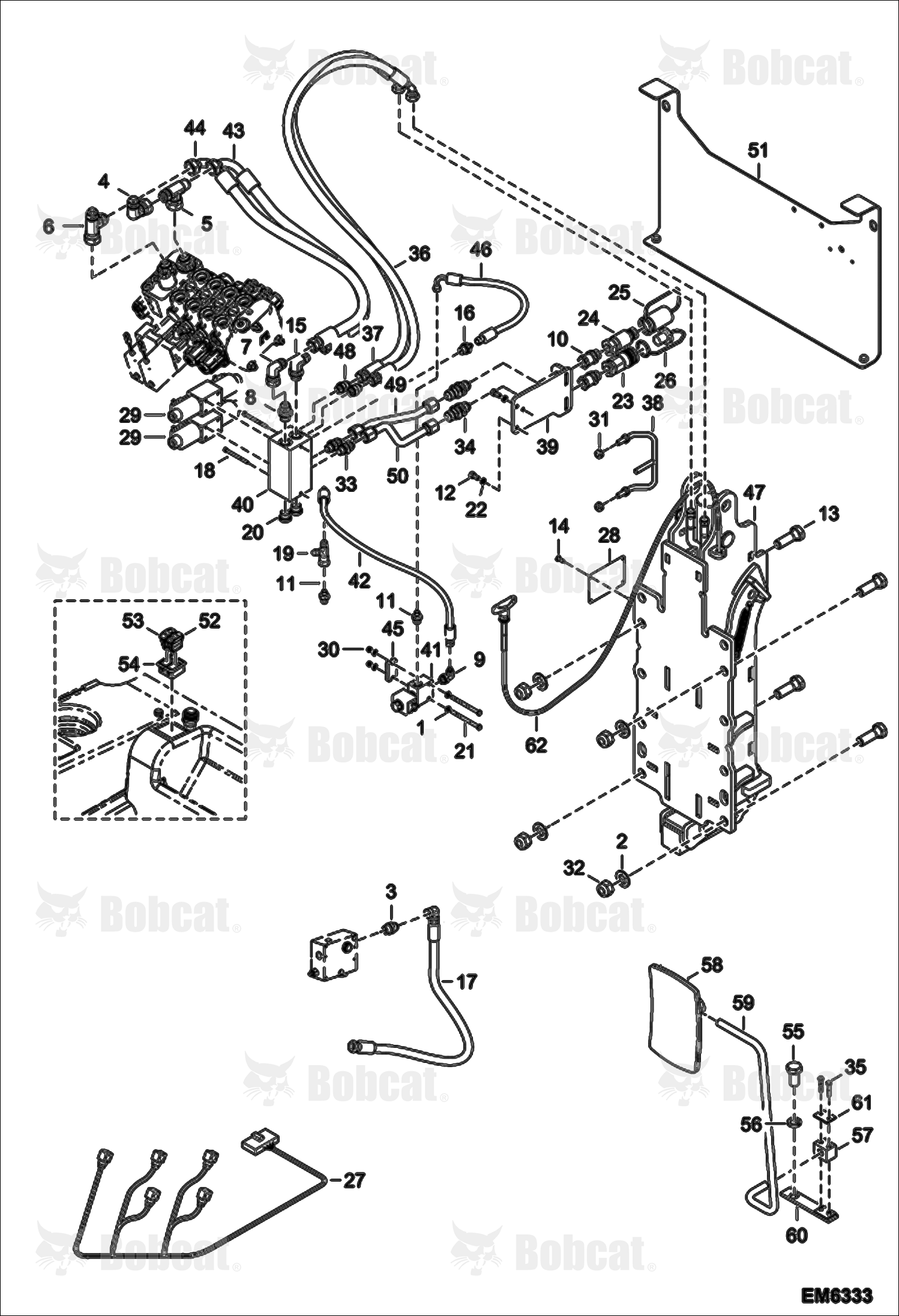 Rear Hydraulic Hook & Auxiliary Hydraulics  A8GV11001 - A8GV14999, A8GJ11001 - A8GJ14999